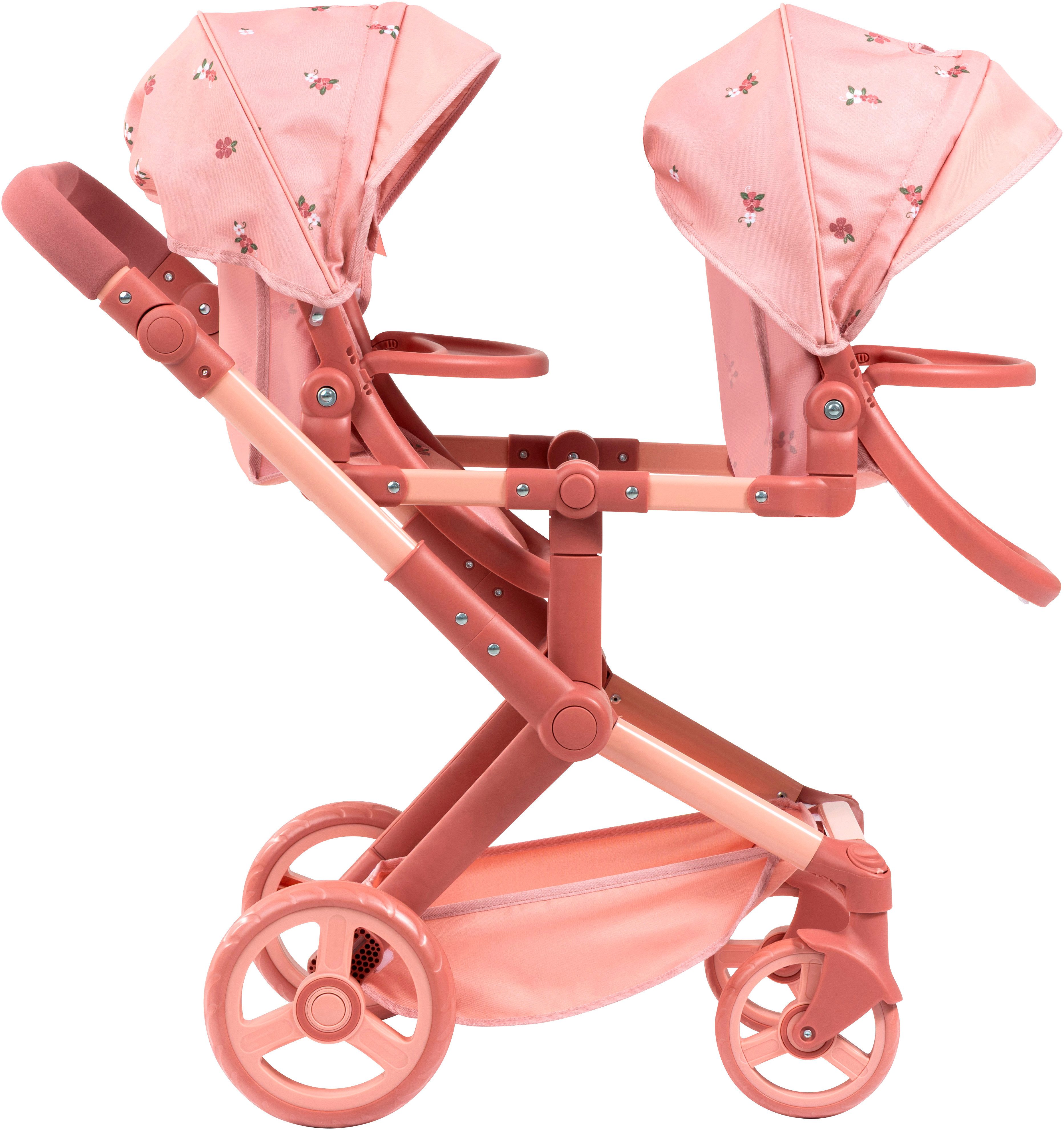 Bayer Puppen-Zwillingsbuggy Xeo Twin, mit Wickeltasche – Bild 4 von 5