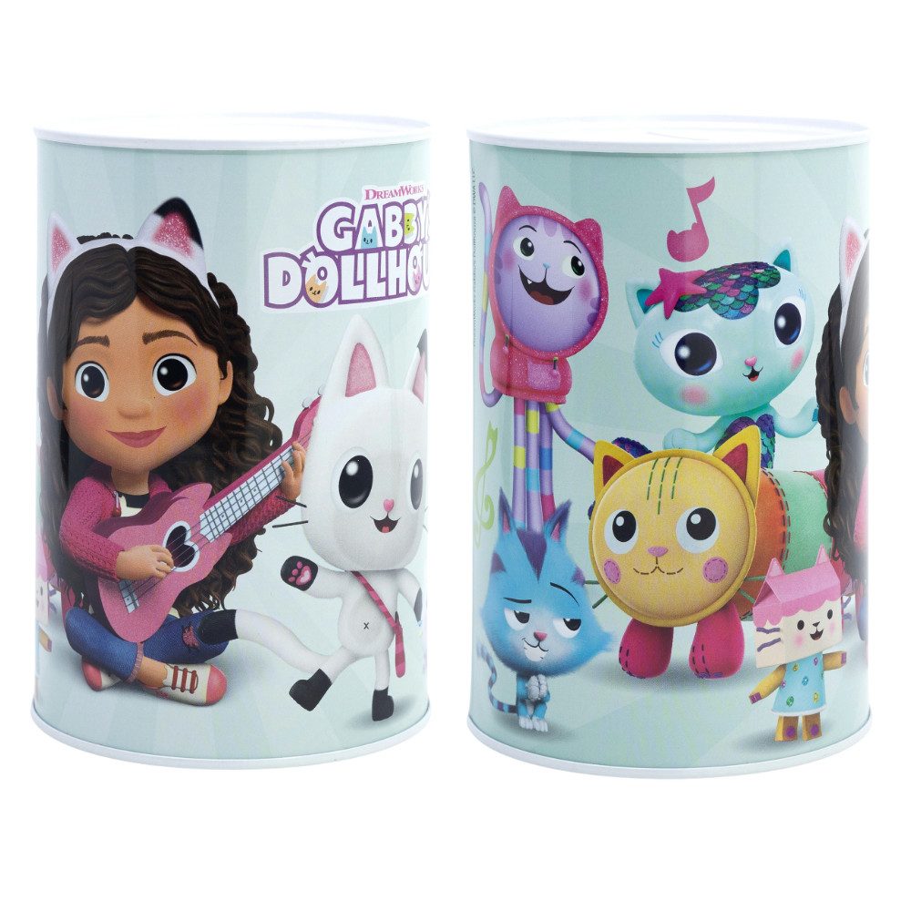 Spardose Gabbys Dollhouse Kinder XL Spardose aus Weißblech 1000 ml