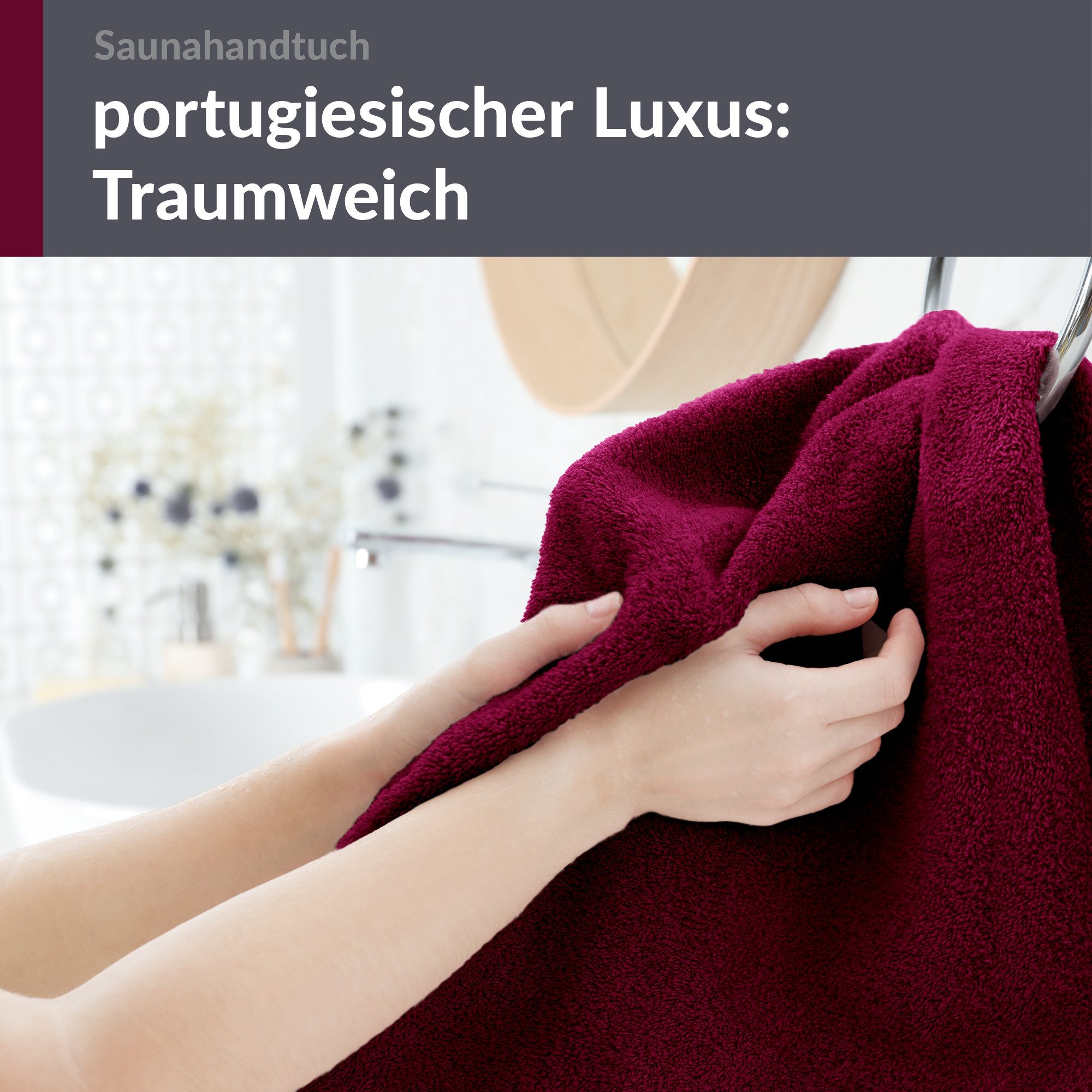 Lashuma Saunatuch XXL Handtuch London, Frottee (1-St), Badetuch Damen & Badehandtuch Herren 100x200 cm - Saunahandtuch 80x220 – Bild 4 von 5