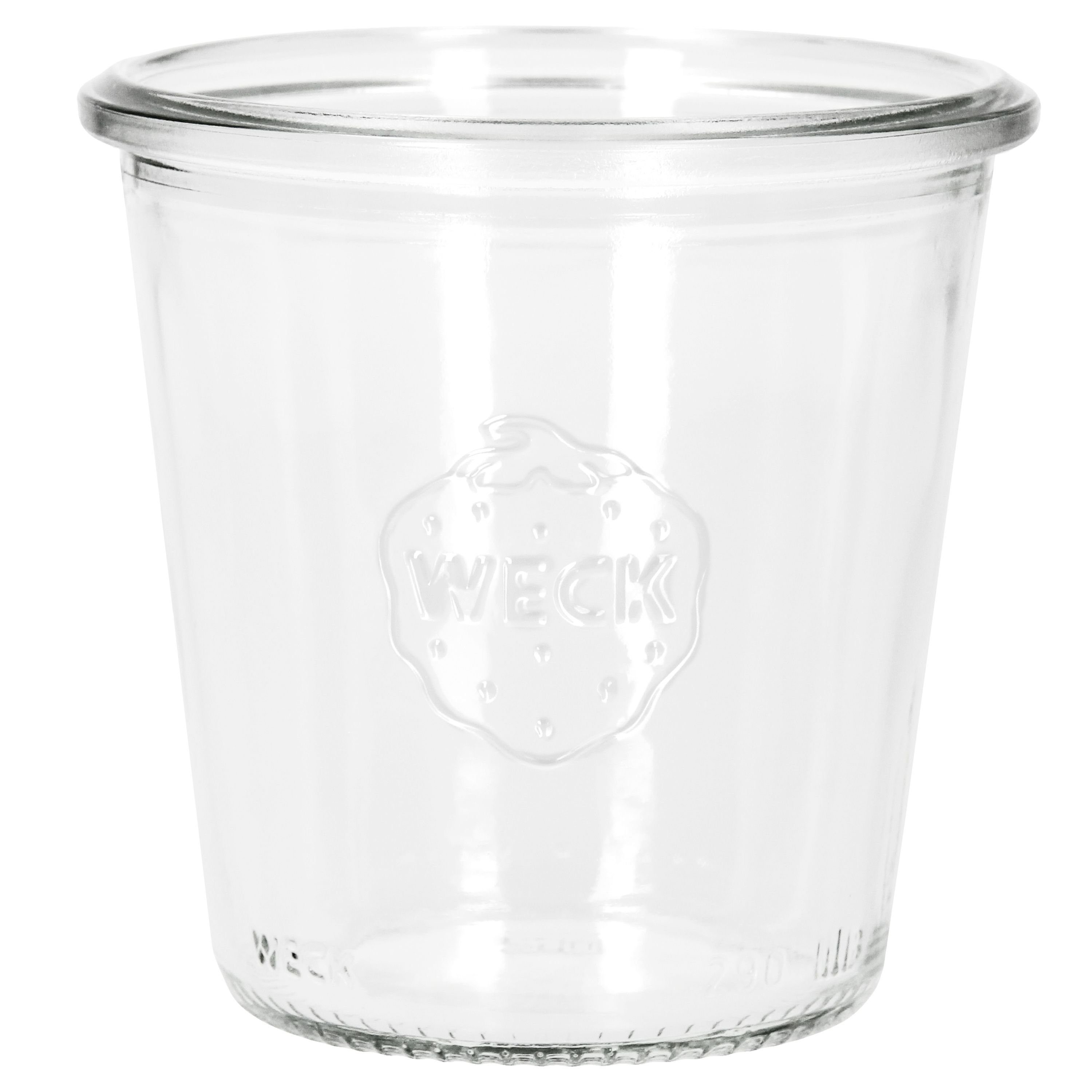 Glasdeckeln, 1/5L 290ml mit Gläser Weck 24er hoch, MamboCat Sturzgläser 24 Einmachglas Glas Set