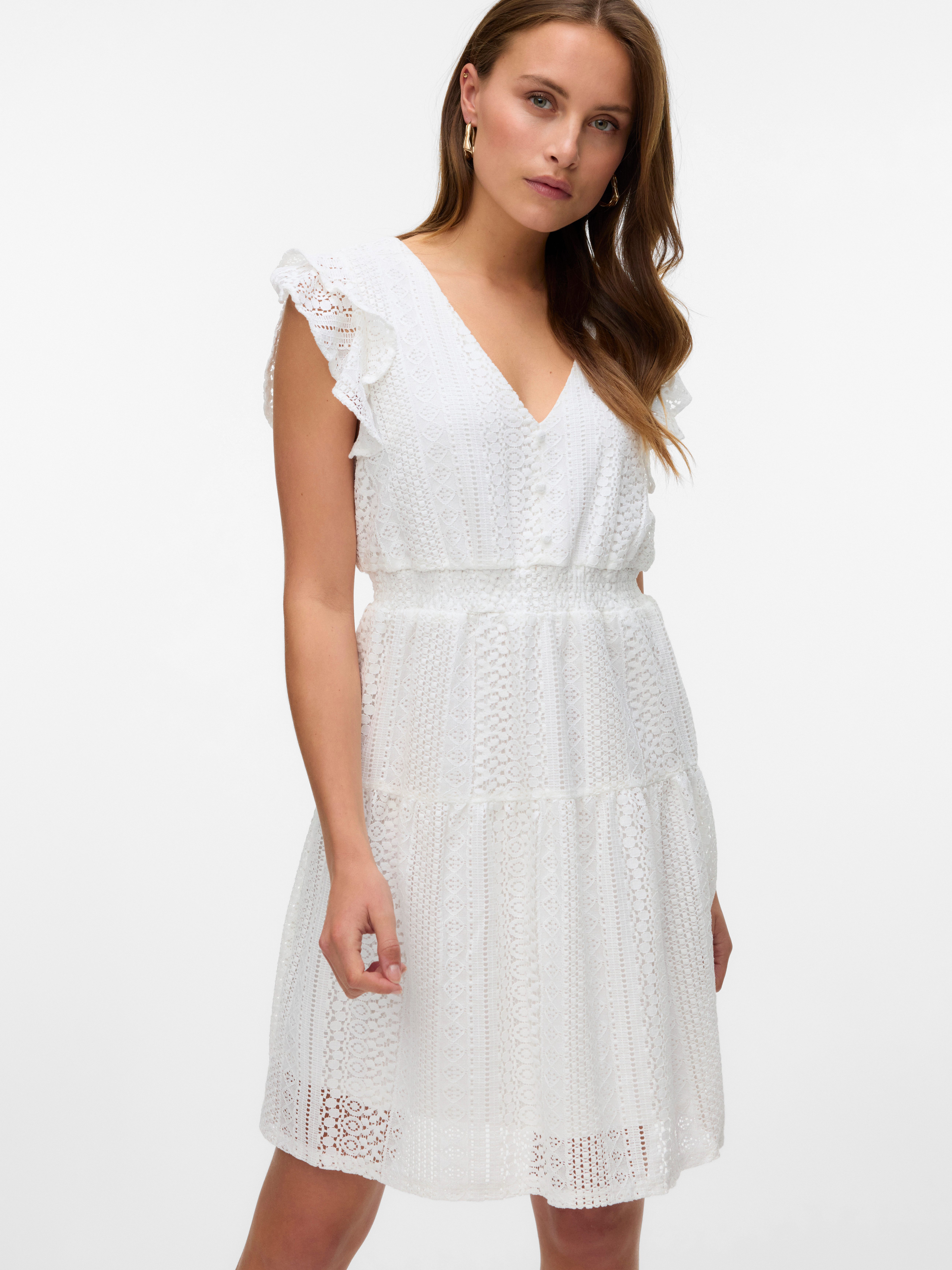 Vero Moda Minikleid VMHONEY LACE V-NECK günstig online kaufen