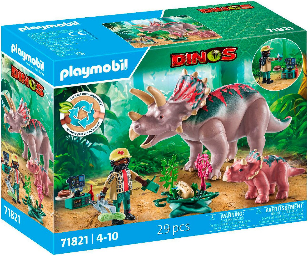 Playmobil® Triceratops mit Jungtier (71821), Playmobil günstig online kaufen