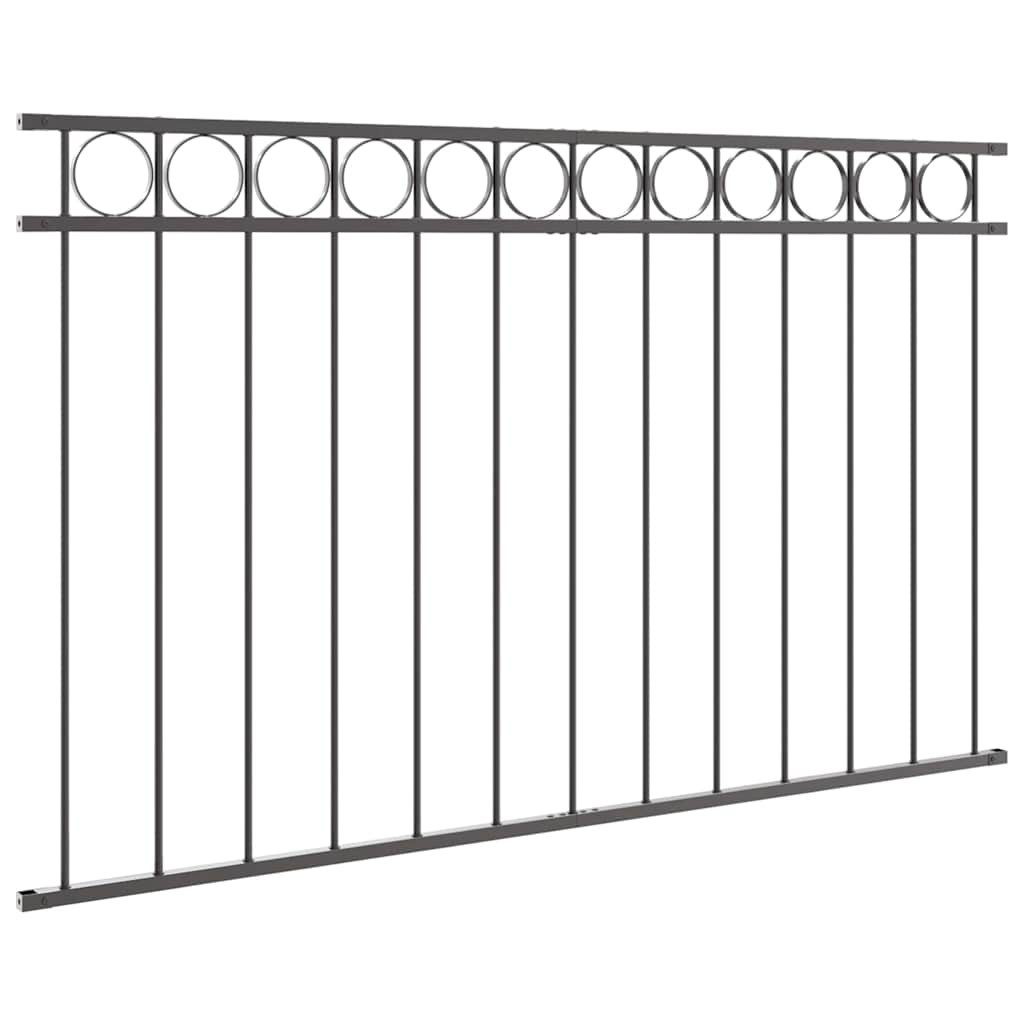vidaXL Gartenzaun Zaunelement Grau 170 x 100 cm Stahl, (1-St)