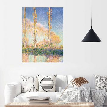 Posterlounge Poster Claude Monet, Die drei Bäume, Wohnzimmer Malerei