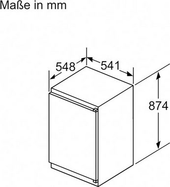 Constructa Einbaukühlschrank CK222NSE0, 87,4 cm hoch, 54,1 cm breit