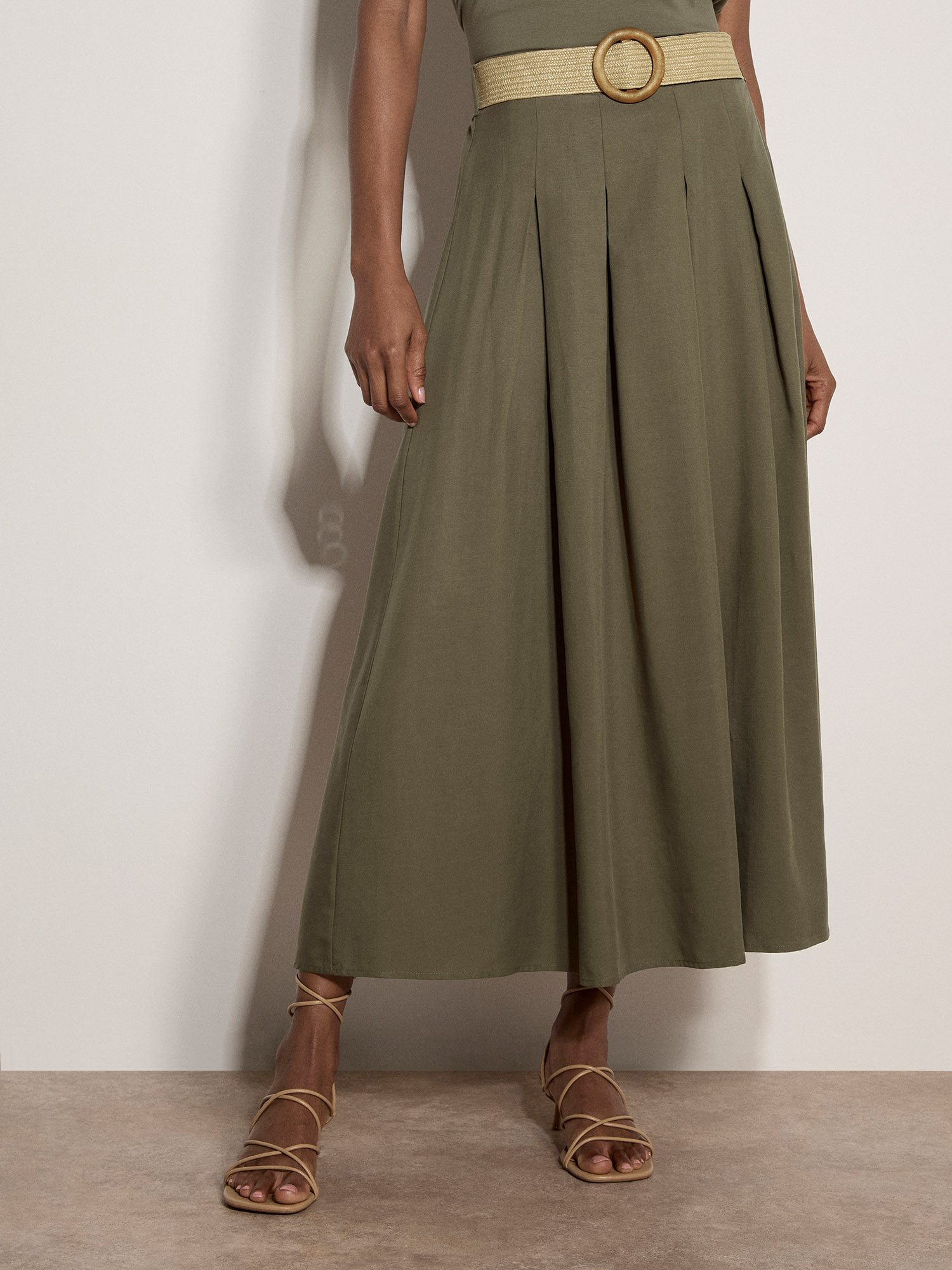Apricot Midirock Boho-Midirock (2-tlg., mit Gürtel) mit Gürtel günstig online kaufen