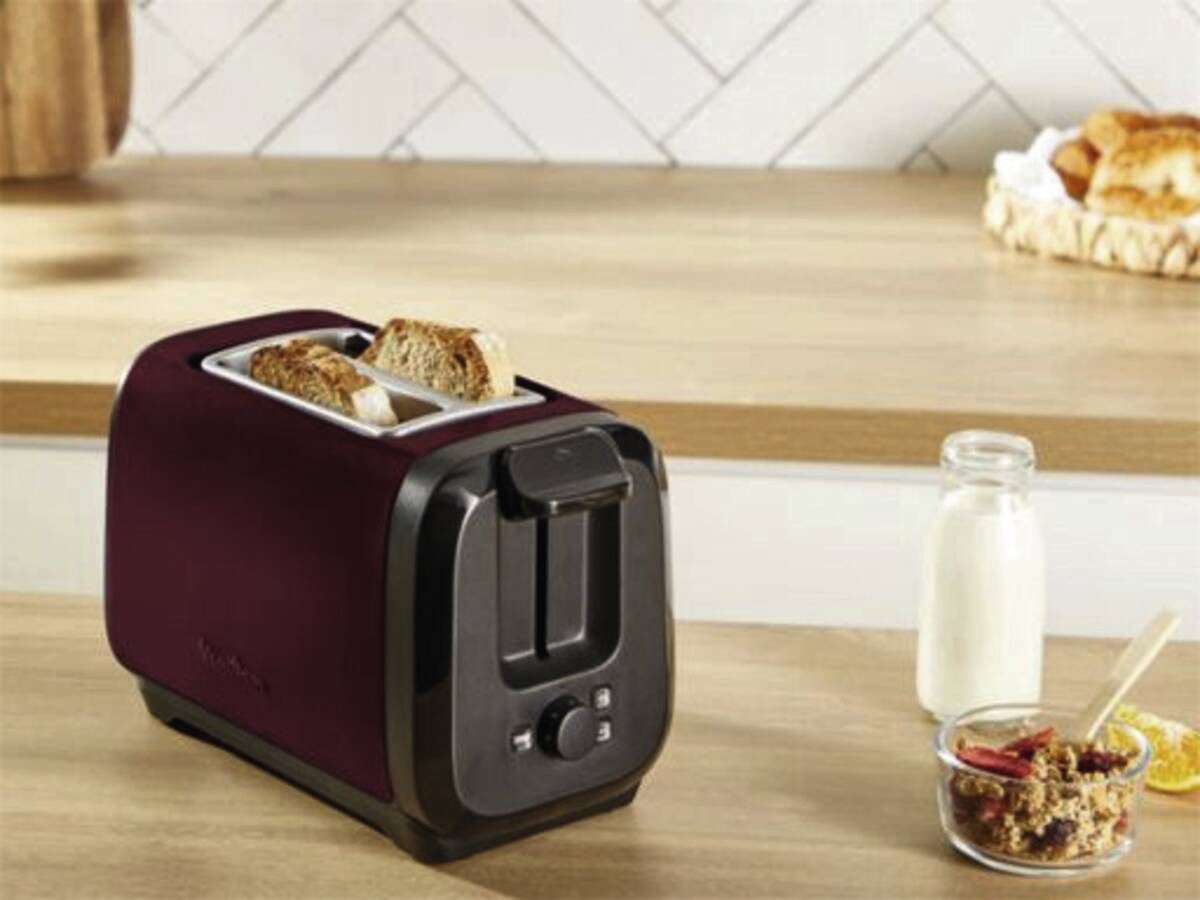 Moulinex Toaster Moulinex LT5S05E0 Toaster Rotmetallic-Schwarz