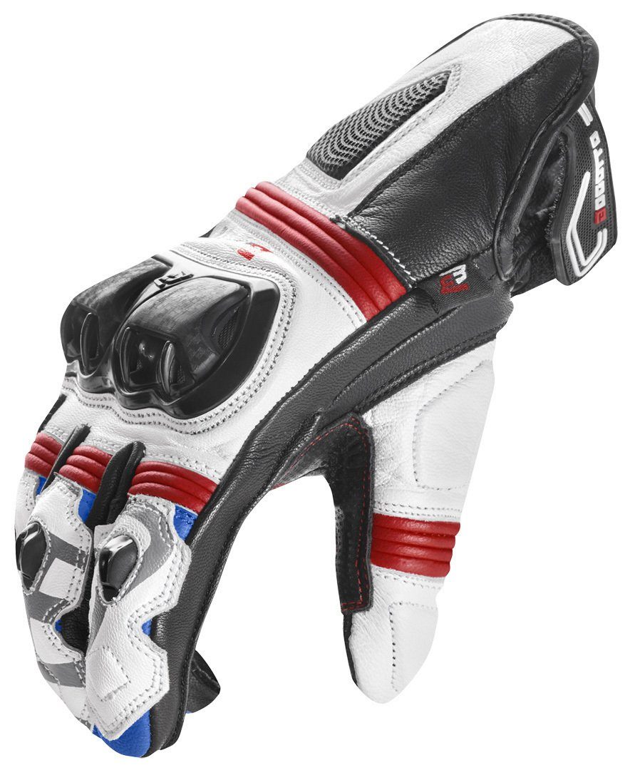 Grand Champ Bogotto Motorradhandschuhe White/Red/Blue Motorradhandschuhe