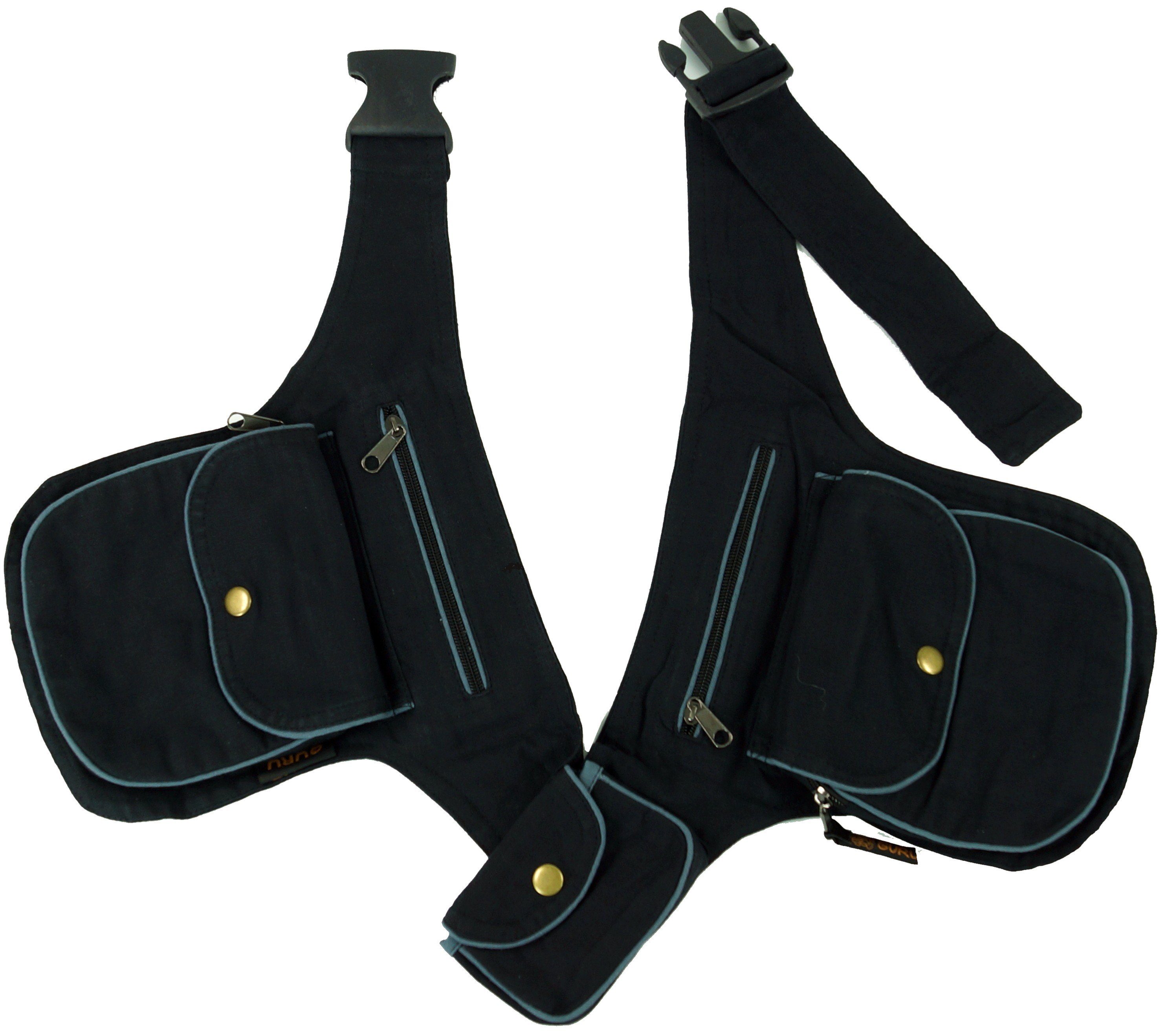 Guru-Shop Gürteltasche Stoff Sidebag, doppelte Gürteltasche, günstig online kaufen