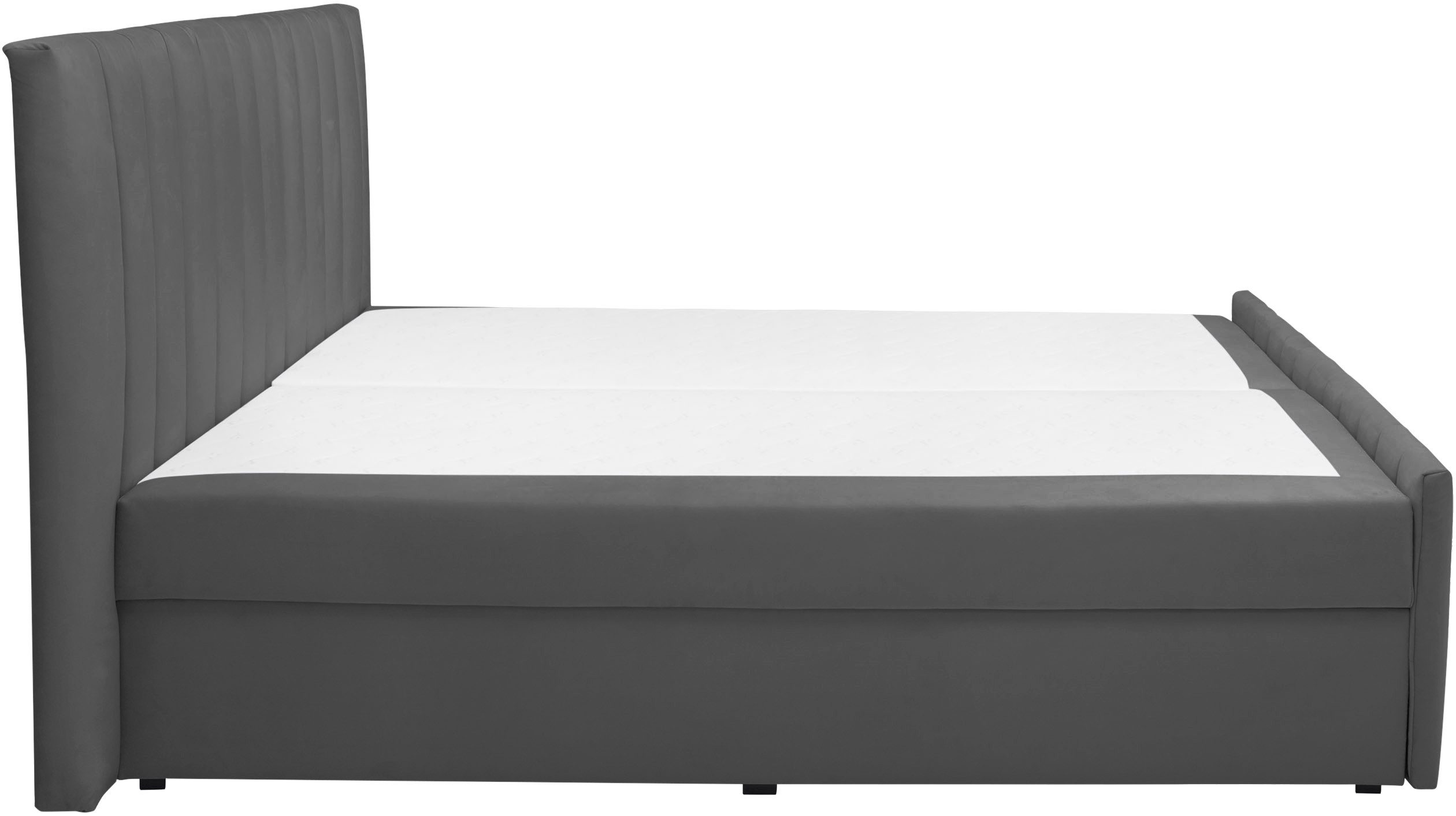 Home affaire Boxbett EFFY, Stauraumbett mit Bettkasten, TFK-Matratze H2-H4, inkl. Topper, weicher Bezugsstoff, Liegefläche 180 cm x 200 cm – Bild 5 von 5