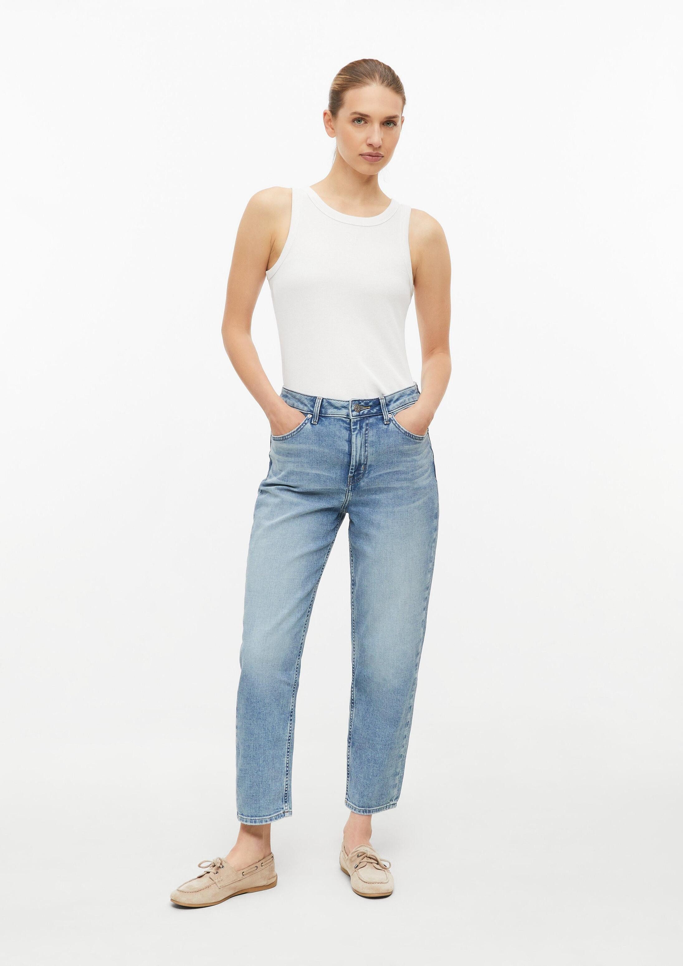 s.Oliver Weite Jeans Jeans-Hose MOM Ankle Jeans Mom / Regular Fit / High Rise / Tapered Leg