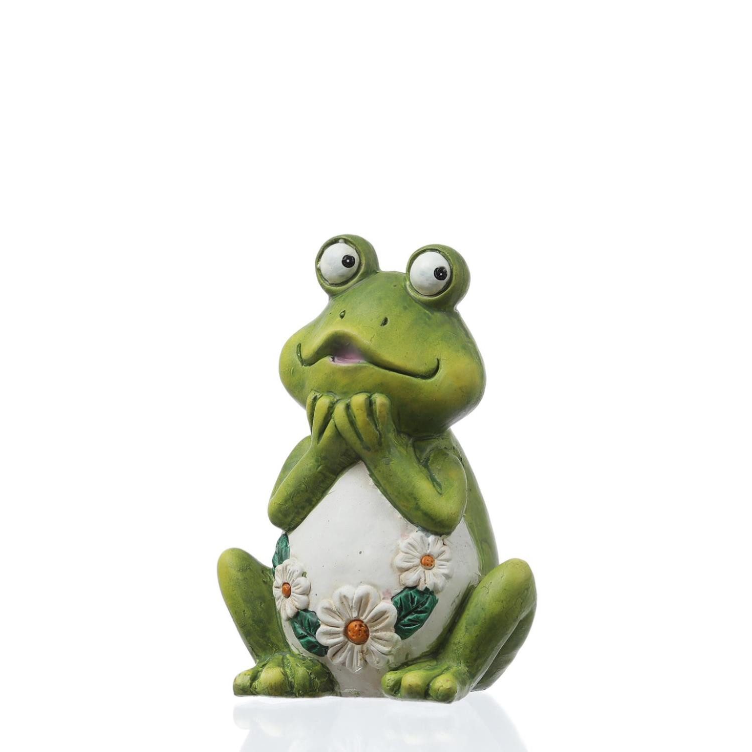 MARELIDA Gartenfigur verträumter Frosch Rosie Dekofigur Tierfigur für Beet günstig online kaufen