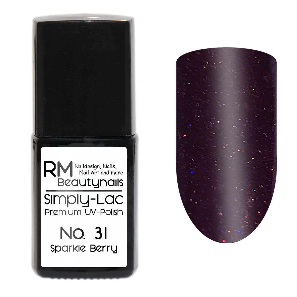 RM Beautynails UV-Nagellack Simply Lac Premium UV-Nagellack UV-Polish 10ml Gellack Shellac, Haltbarkeit bis zu drei Wochen / Hybrid-Lack