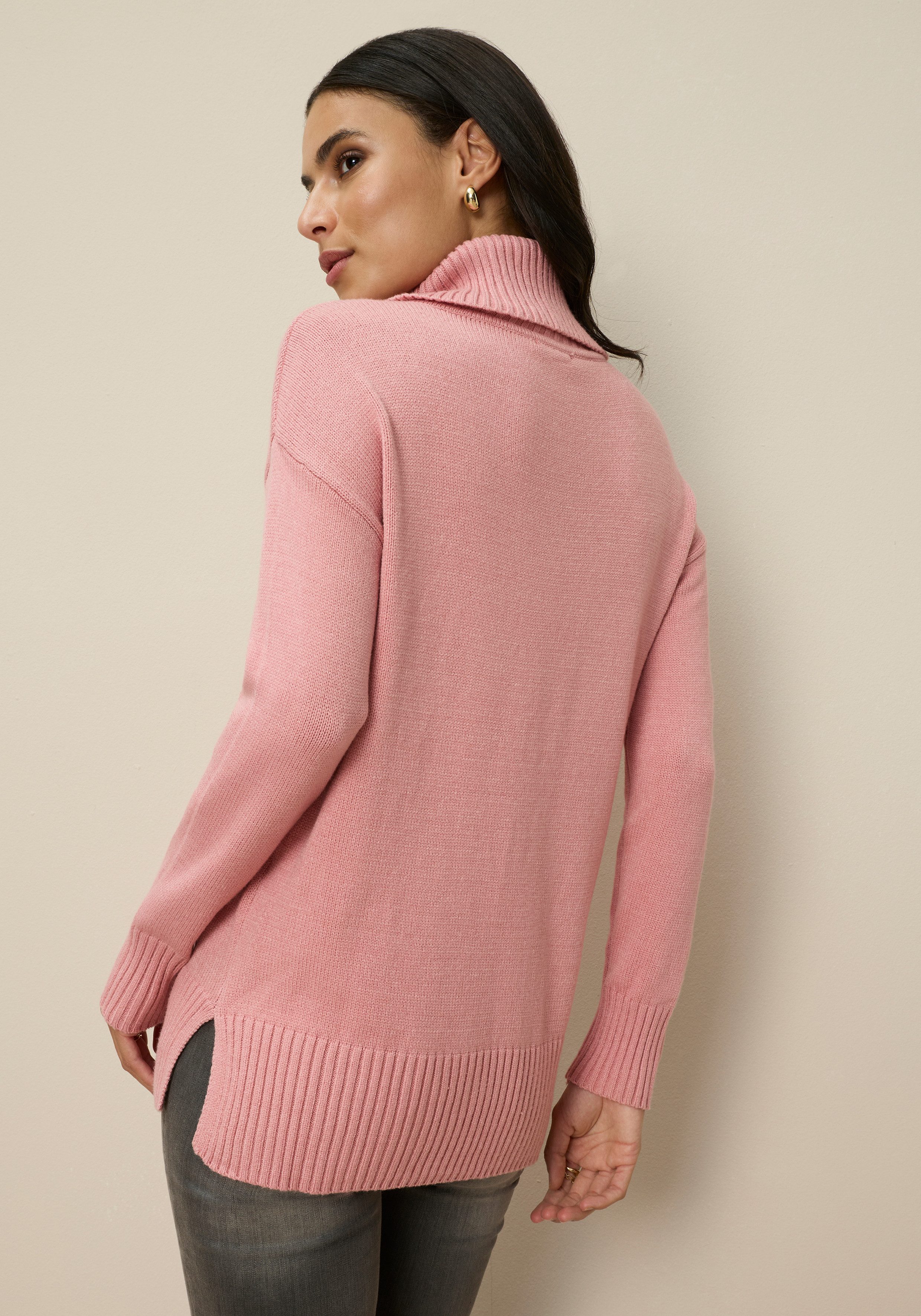 Tamaris Rollkragenpullover in lässiger Form mit seitlichen Schlitzen günstig online kaufen