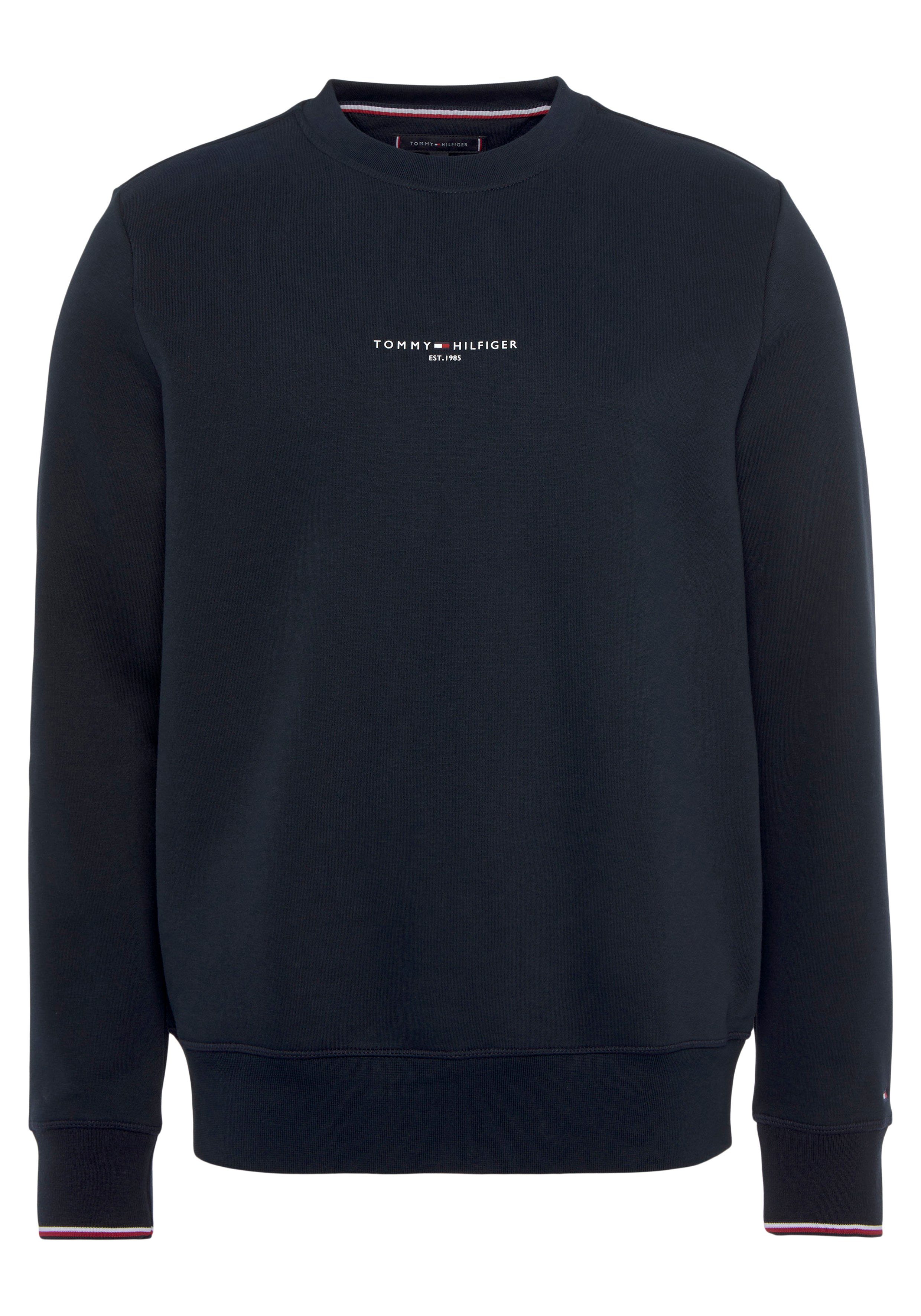 Tommy Hilfiger Sweatshirt TOMMY LOGO TIPPED CREWNECK. Reduzierter Preis € 101,99. Unverbindliche Preisempfehlung € 119,90