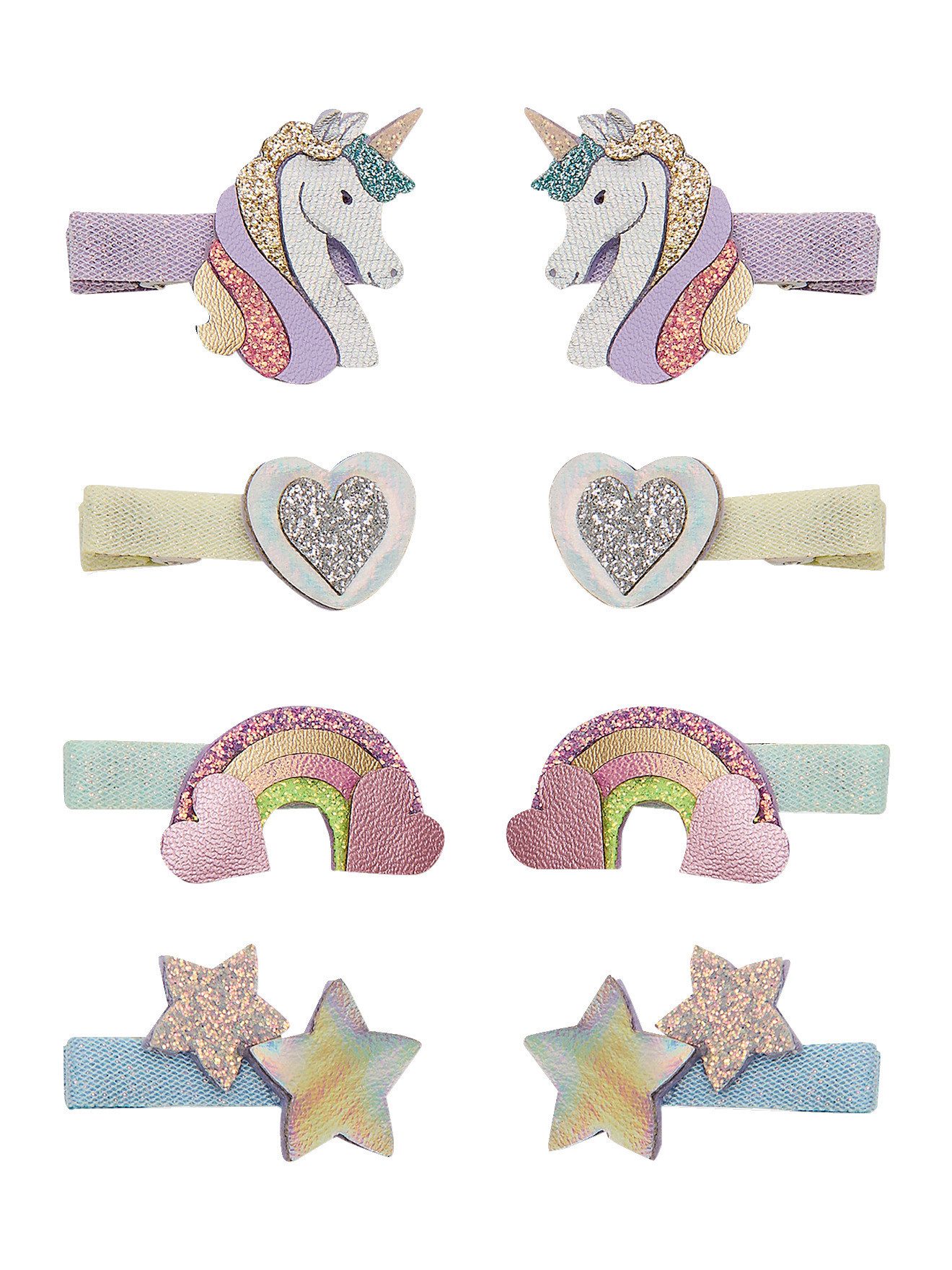 Mimi & Lula Haarband 4 Paar Mini-Haarclips Mädchen DREAMY EINHORN