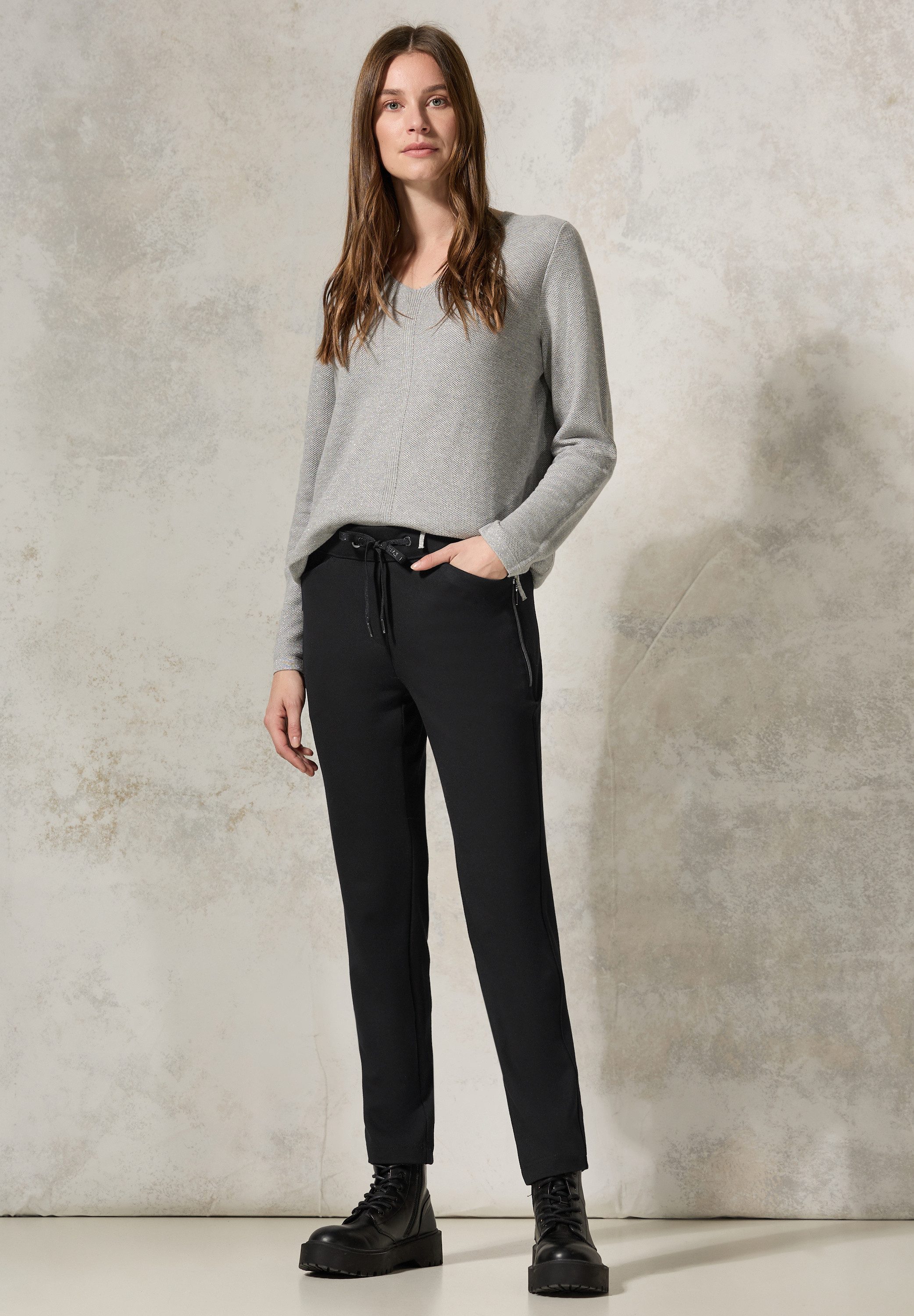 CECIL Stoffhose Middle Waist