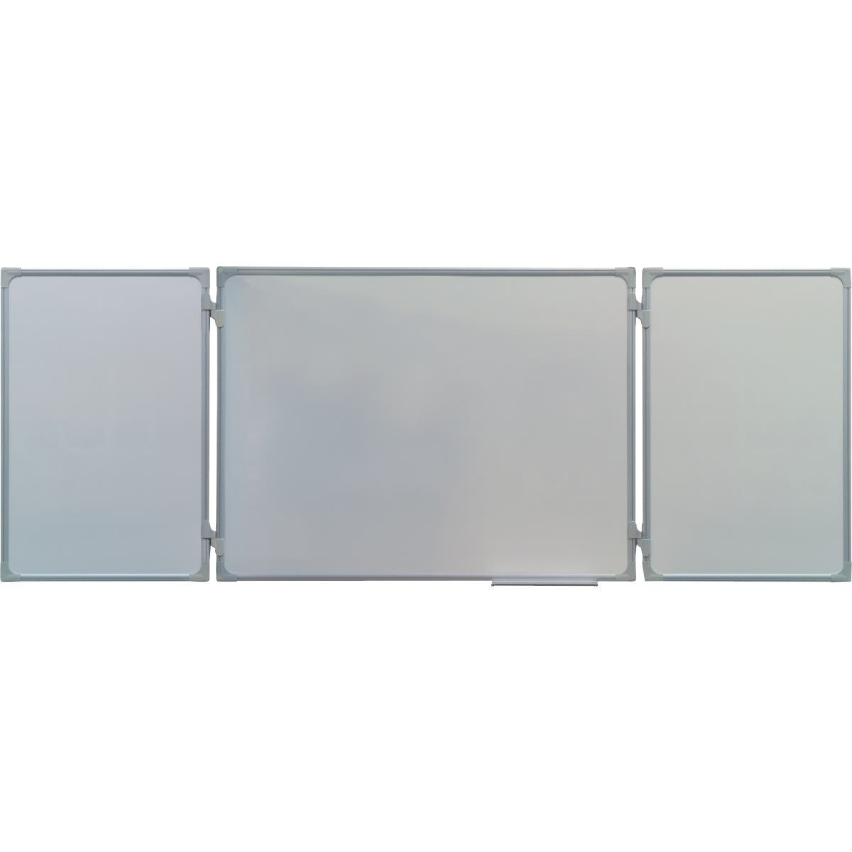 FRANKEN Magnettafel Klapptafelanlage mit 2 Tafelflügeln 100x150cm weiß emailliert