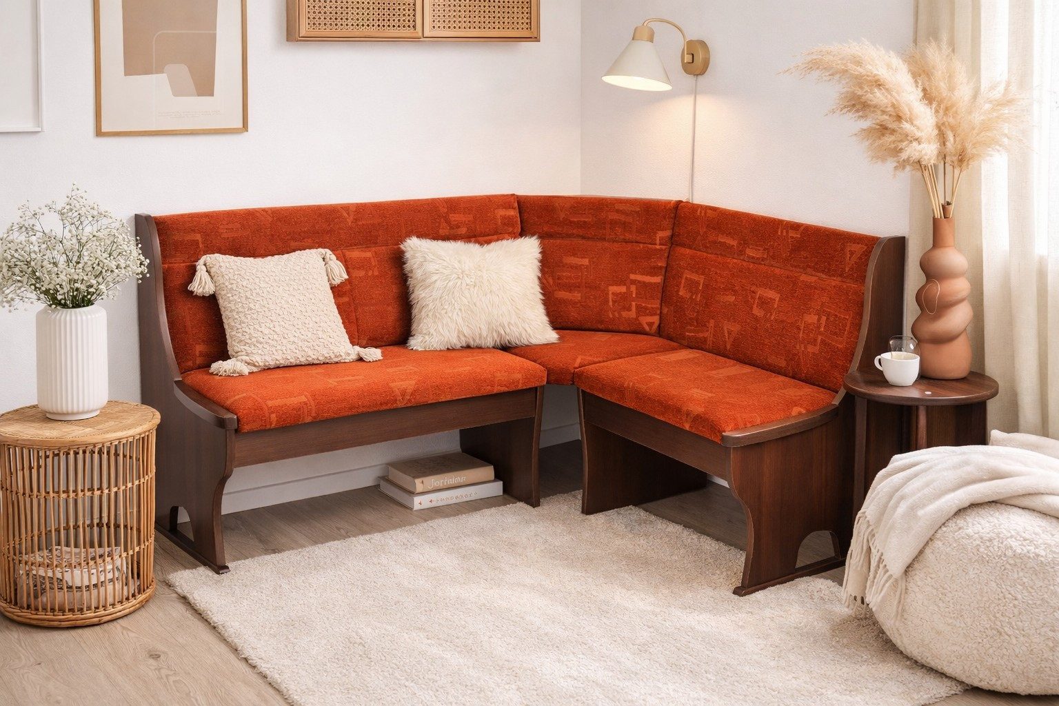 moebel-direkt-online Eckbank Truheneckbank 165x125 cm Stellmaß