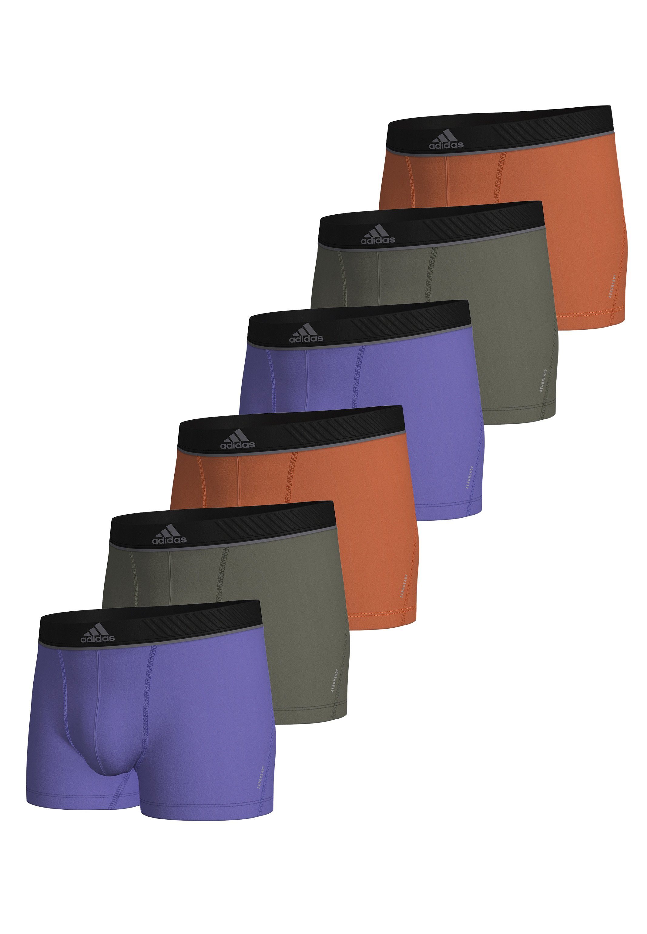 Eco Active Orange / Flexibles Grün 6-St) Eingriff Boxer adidas Micro (HW23) 951 - 6er Short Retro - Lila Pack Material (Spar-Set, Ohne 4-Way-Stretch Pant Retro - / / Flex Sportswear