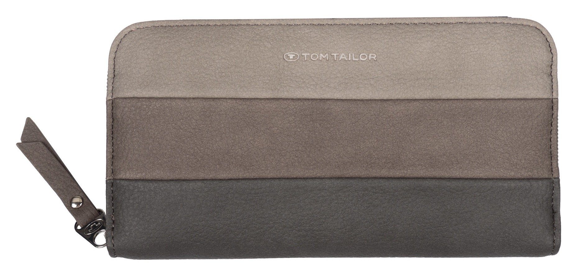 TOM TAILOR Geldbörse ELLEN Long zip wallet, im modischen Streifendesign