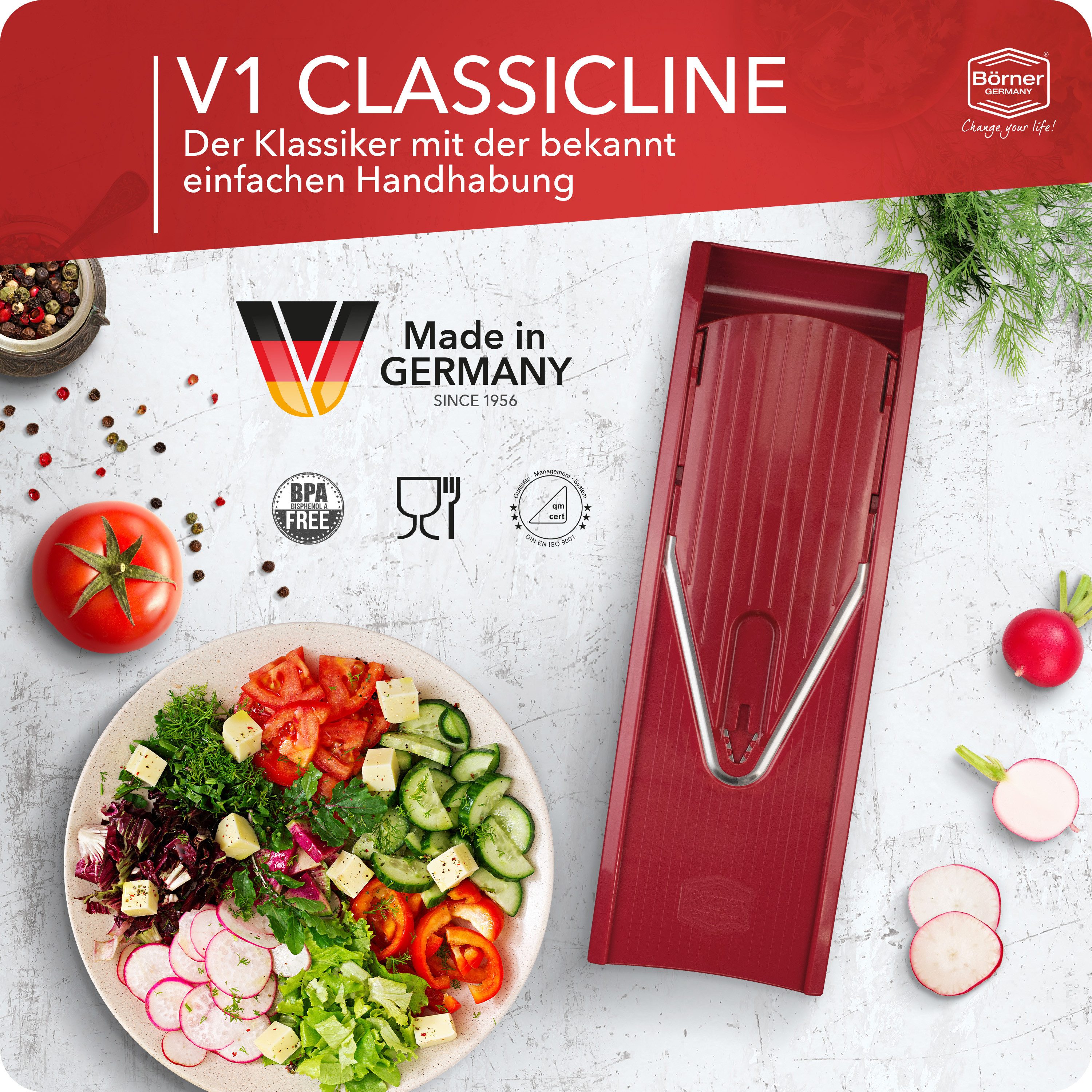 Börner Gemüsehobel Gemüsehobel V1 ClassicLine Profi Set