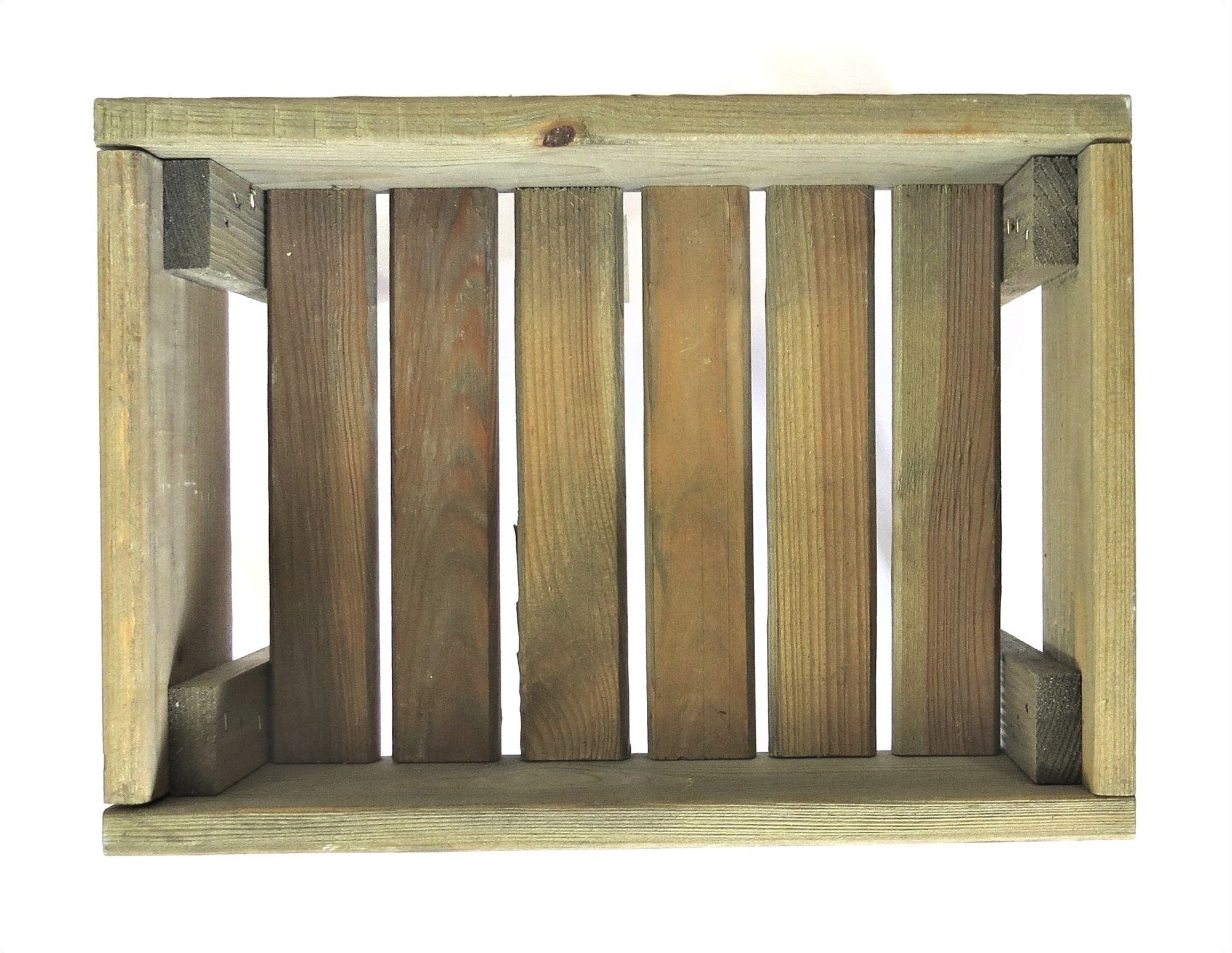 Dekokiste Dekoholzkiste Ablageregal Blumenregal Holz 19 x 37 x 27 cm