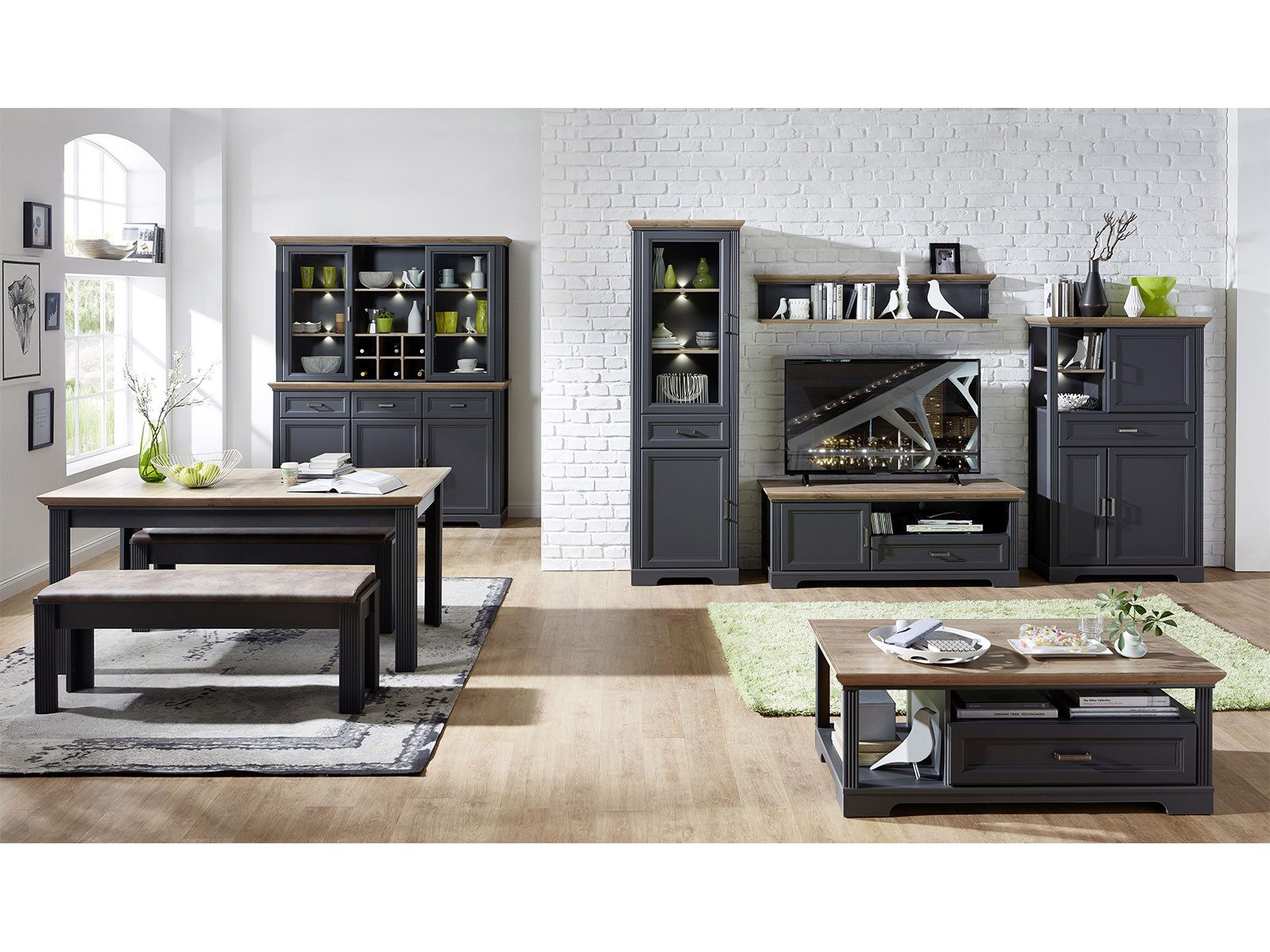 Innostyle Highboard 93 x 150 x 42 cm (B/H/T) – Bild 5 von 5