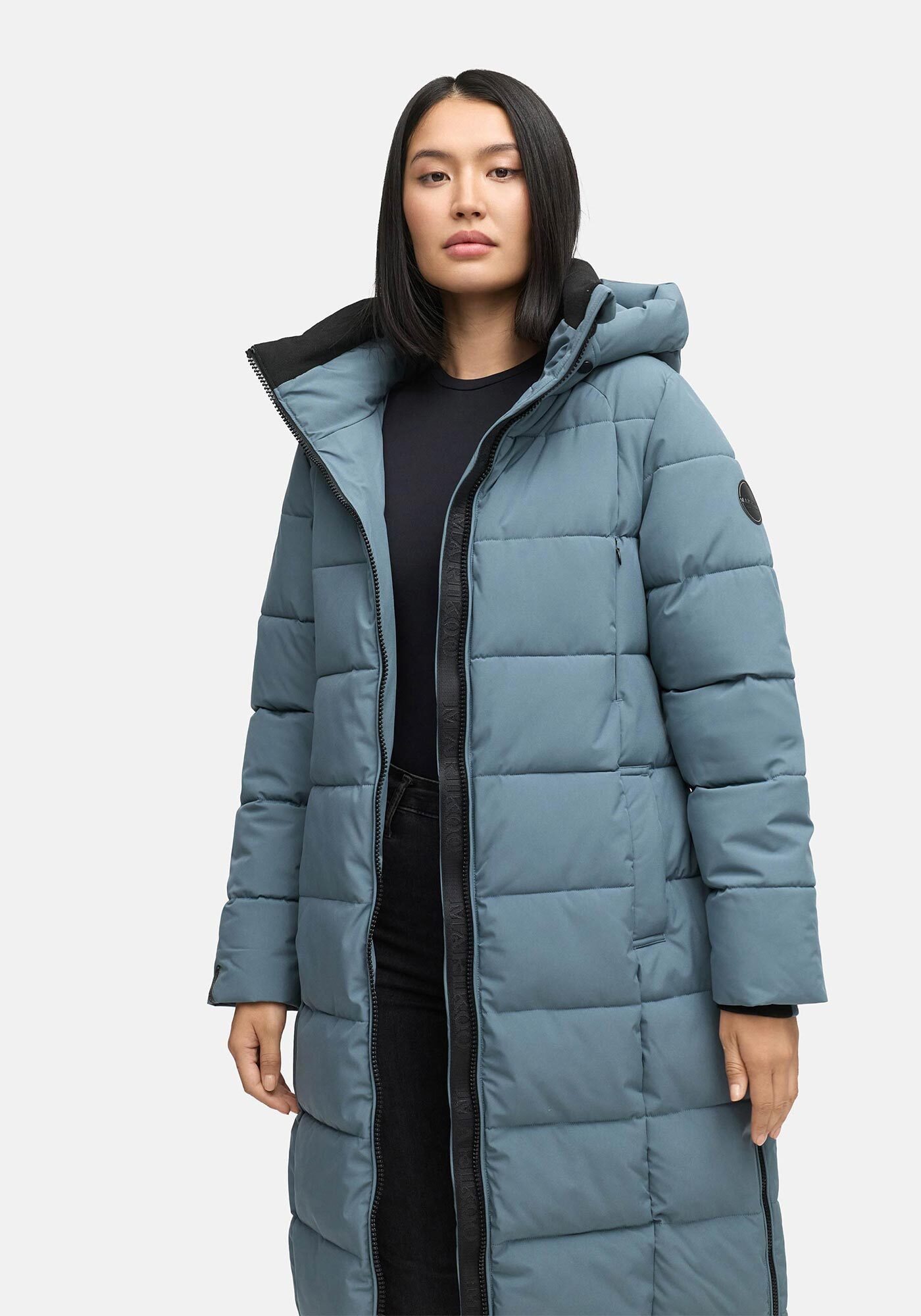 Marikoo Winterjacke Lanitaa Steppmantel mit abnehmbarer Kapuze