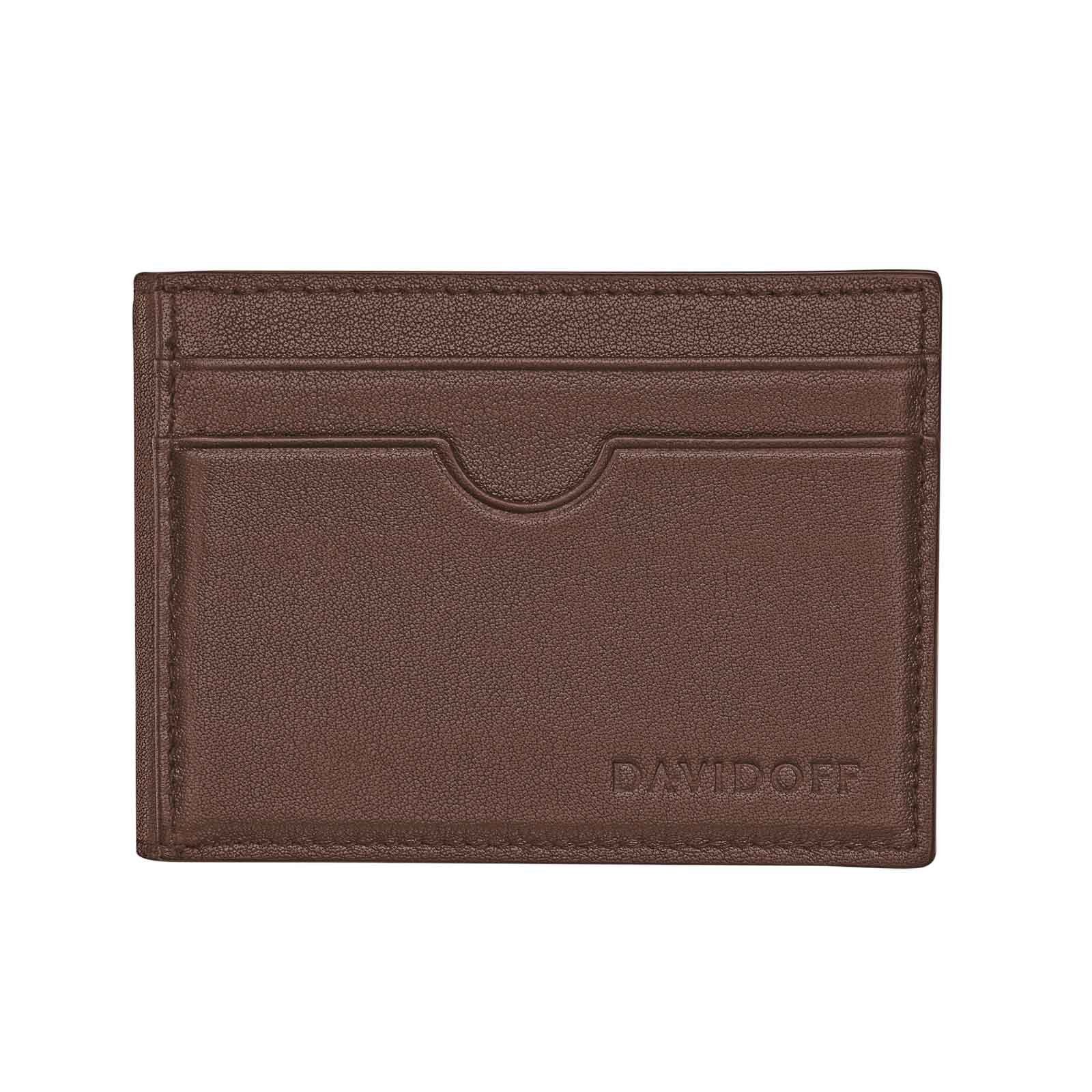 DAVIDOFF Geldbörse Davidoff Kreditkartenetui Braun Essentials 22852 kleine Brieftasche | Geldbörsen