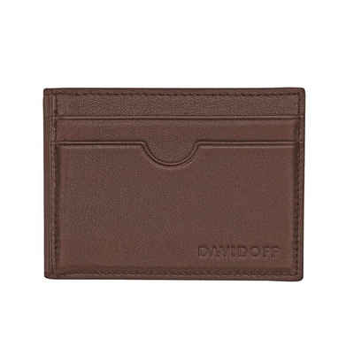 DAVIDOFF Geldbörse Davidoff Kreditkartenetui Braun Essentials 22852 kleine Brieftasche
