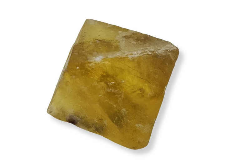 Edelstein Fluorit Oktaeder Kristall natur Edelstein Geschenk, gelb durchscheinend- Yoga - Zen - Wellness_ mi0348x2
