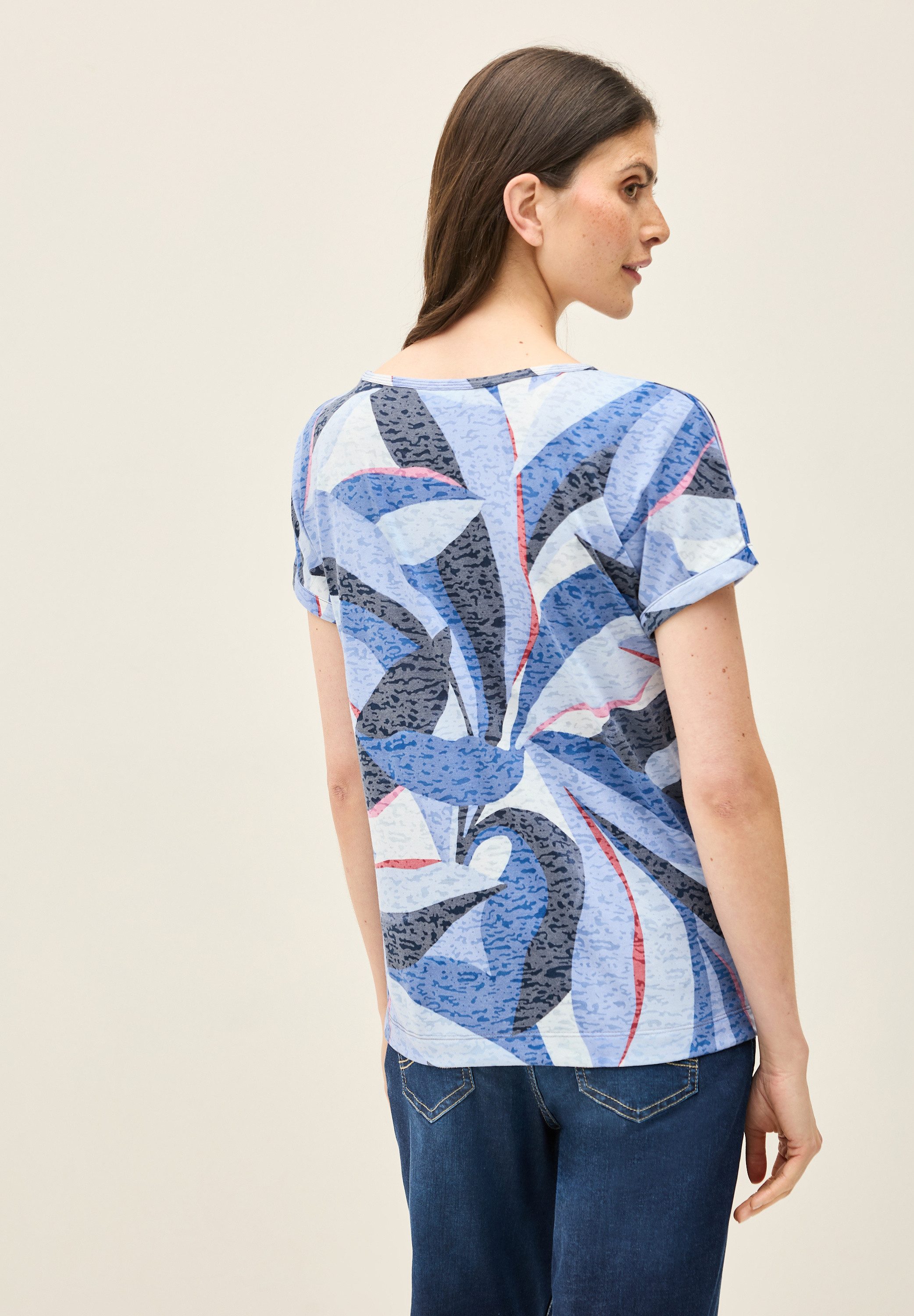 CECIL Print-Shirt mit Ausbrenner-Optik günstig online kaufen