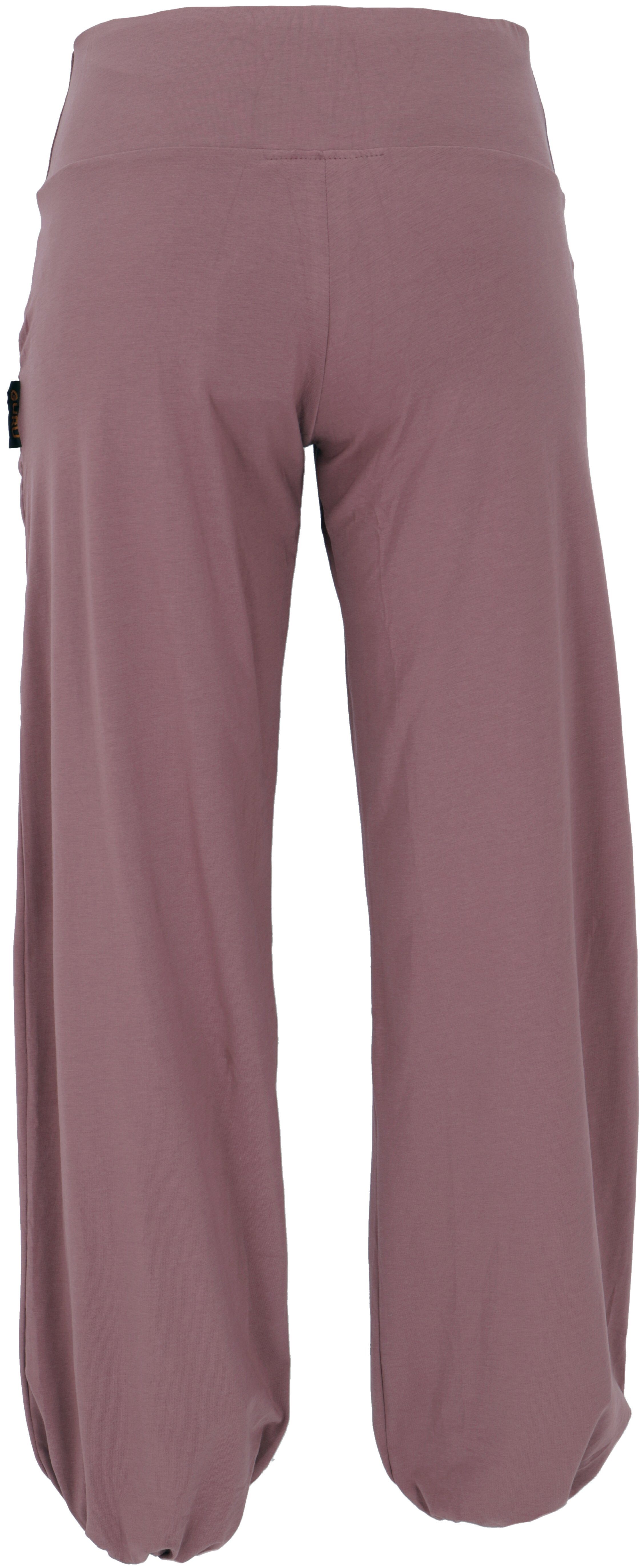Guru-Shop Relaxhose Yogahose aus Bio-Baumwolle, Pluderhose - altrosa altern günstig online kaufen