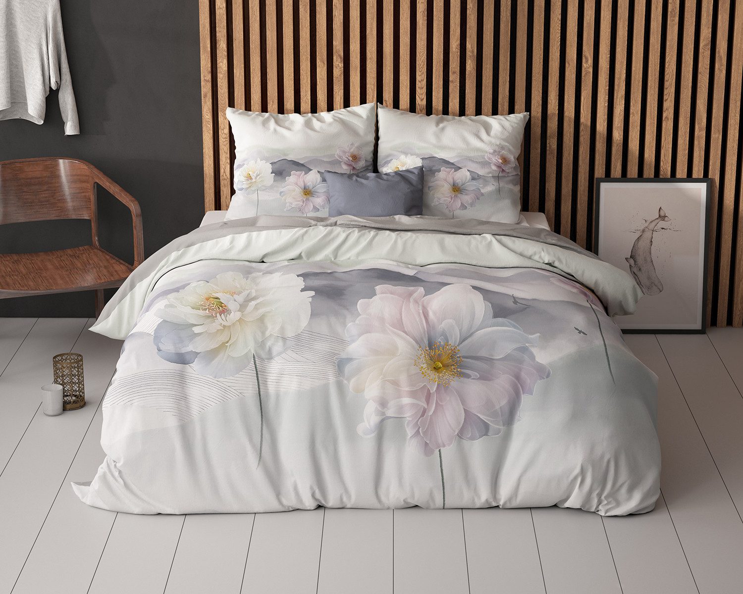 Sitheim-Europe Bettwäsche Bettwäsche Annique Grau Bettbezug mit Kissenbezug günstig online kaufen