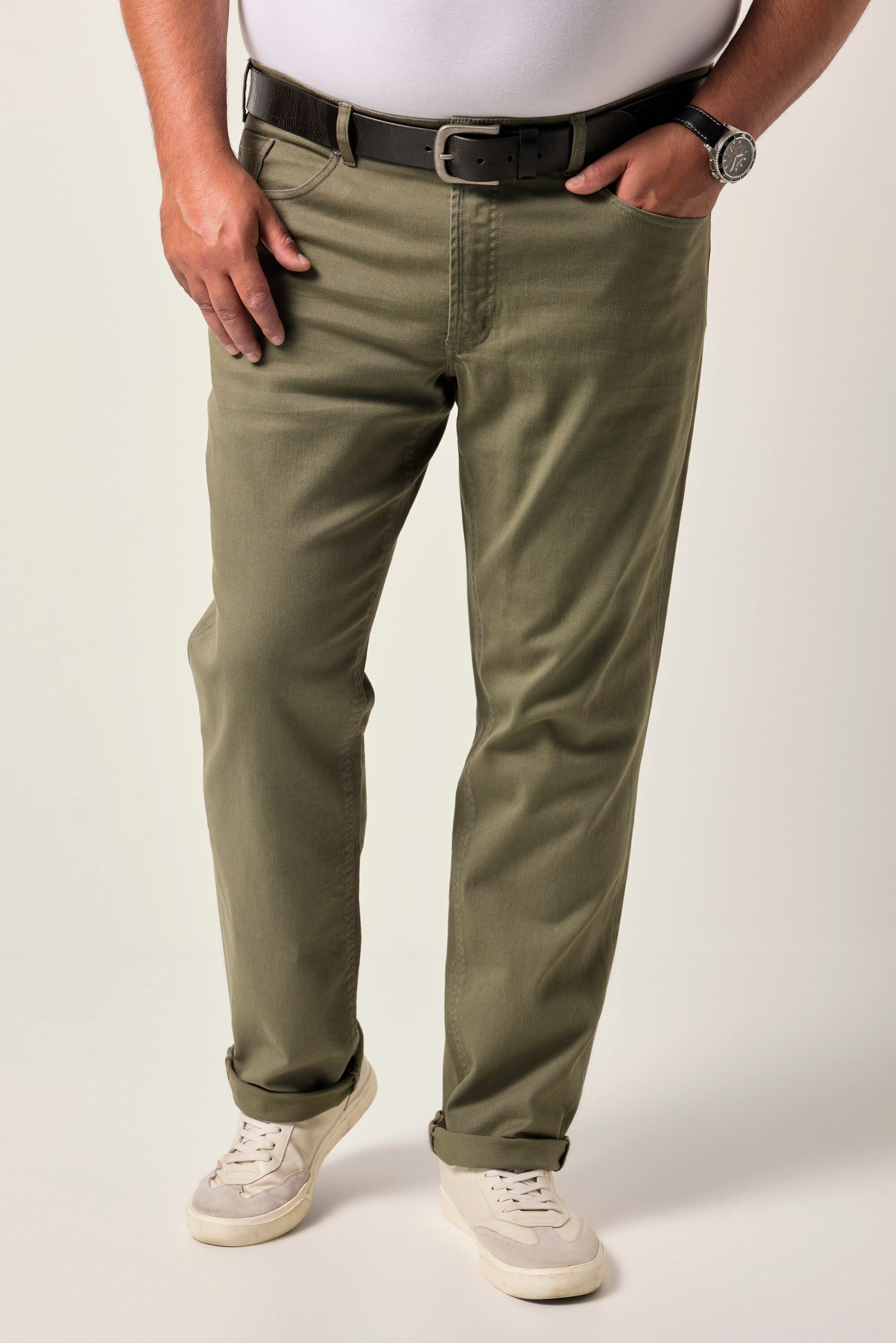 Men Plus 5-Pocket-Jeans Men+ Colorjeans Bauchfit Regular Fit 5-Pocket