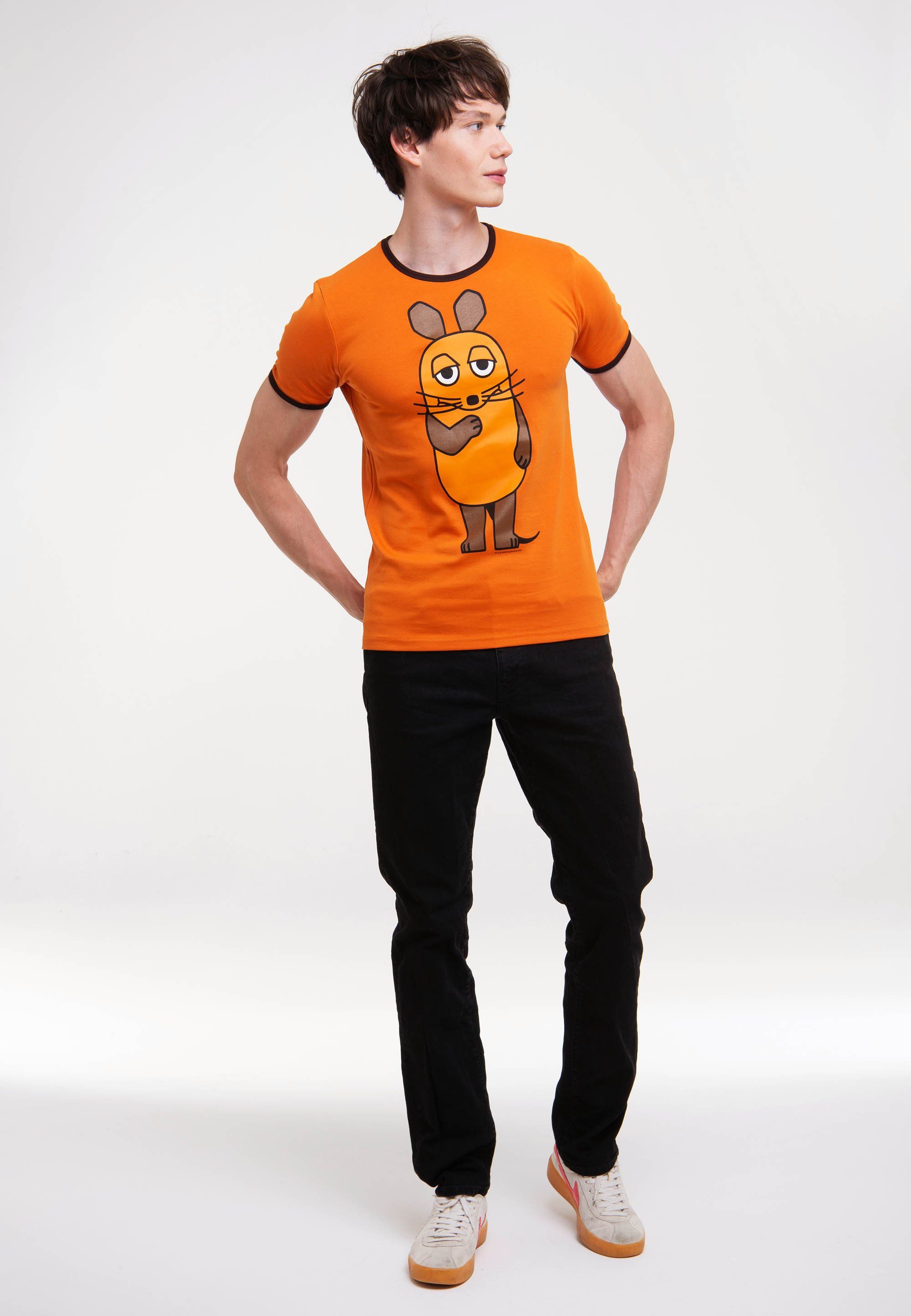 LOGOSHIRT T-Shirt Die Sendung mit der Maus - Die Maus mit lizenziertem Print
