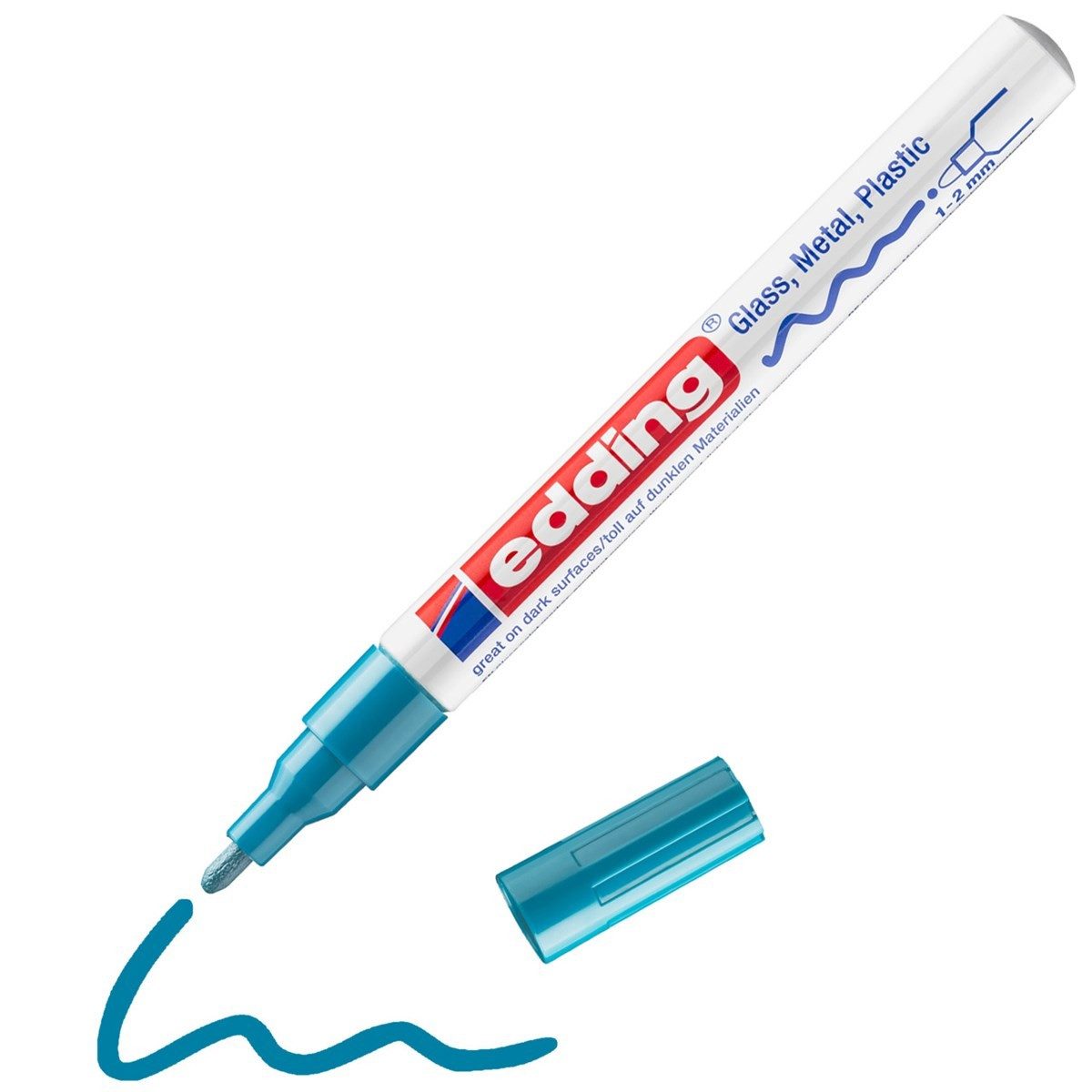 edding Lackmarker Glanzlack-Marker 751 creative in Pink-Metallic, wasserfest und hitzebeständig bis 400
