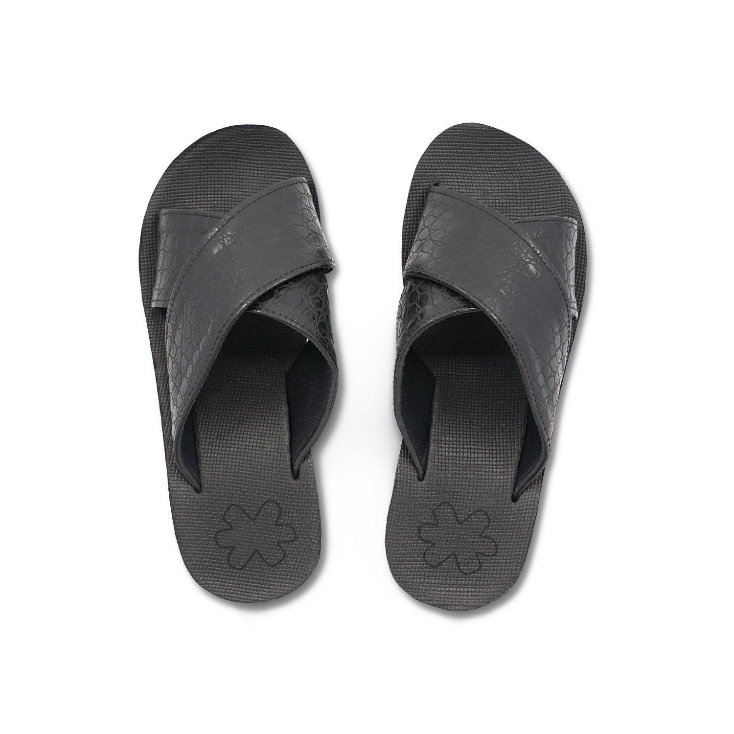 wedge*cross croco Sandale
