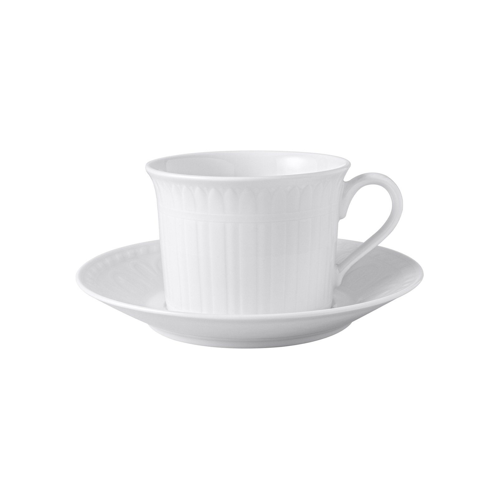 Villeroy & Boch Tasse Cellini Cappuccino Tasse mit Untertasse 350 ml, 2-tlg., Porzellan