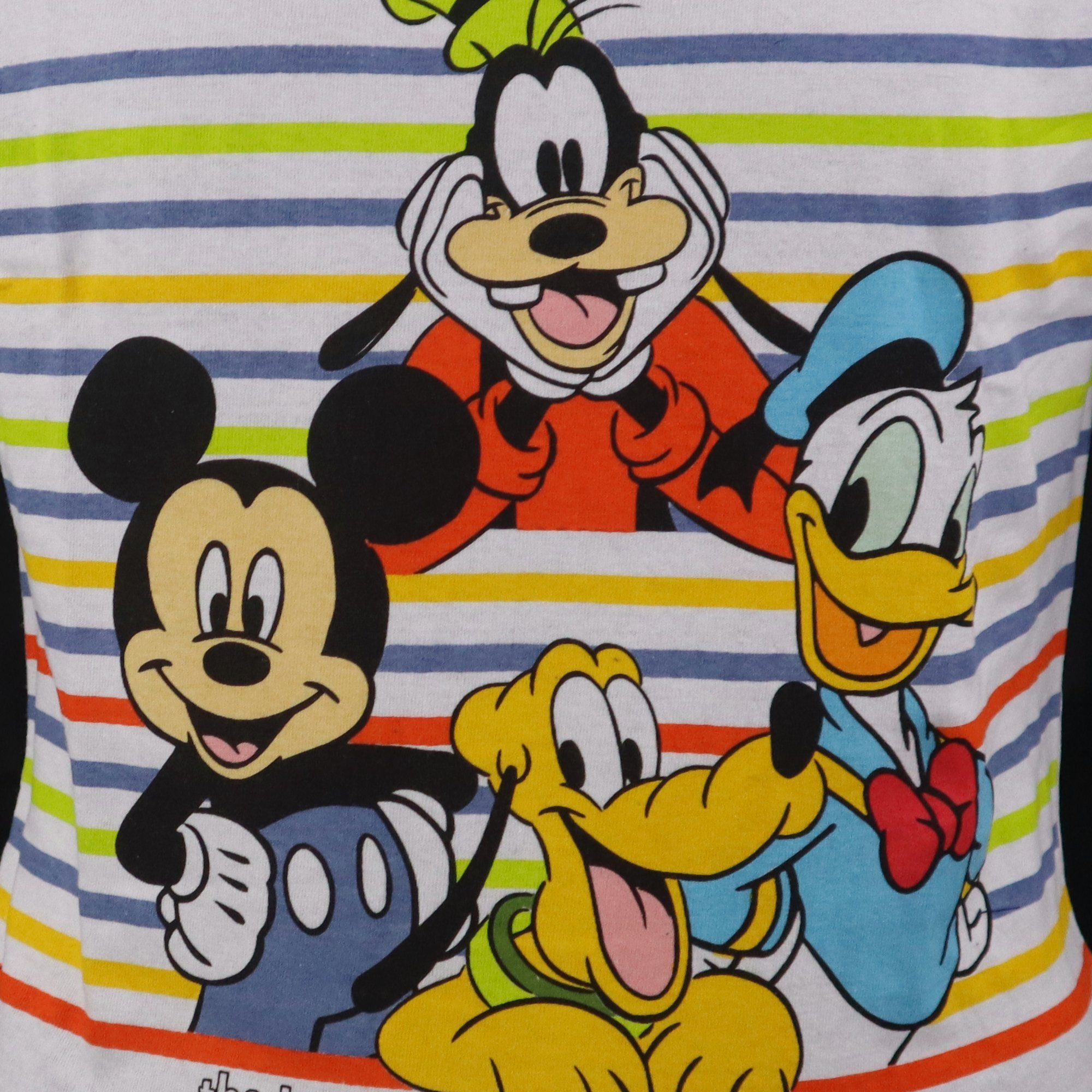 Baumwolle Duck Mouse Mickey Pyjama 98 Disney Kinder Gr. Donald Dunkelblau Jugend Goofy kurzarm Maus bis Schlafanzug Mickey 128,