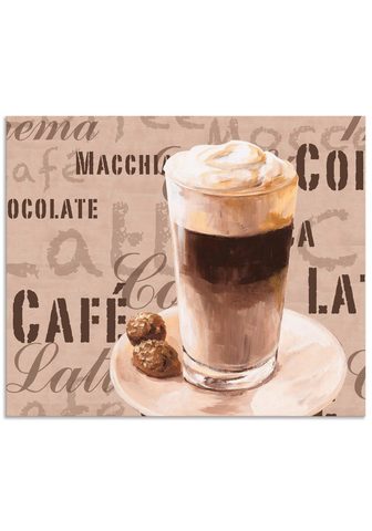 Artland Küchenrückwand Kaffee - Latte Macchiat...