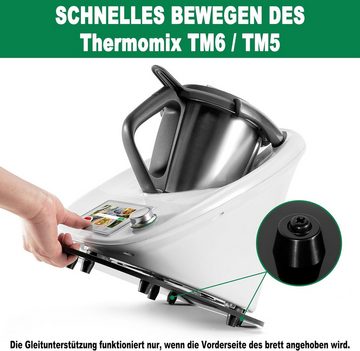 autolock Küchenmaschinen Zubehör-Set Ablageregal Gleitbrett passend für den Thermomix® TM5 TM6