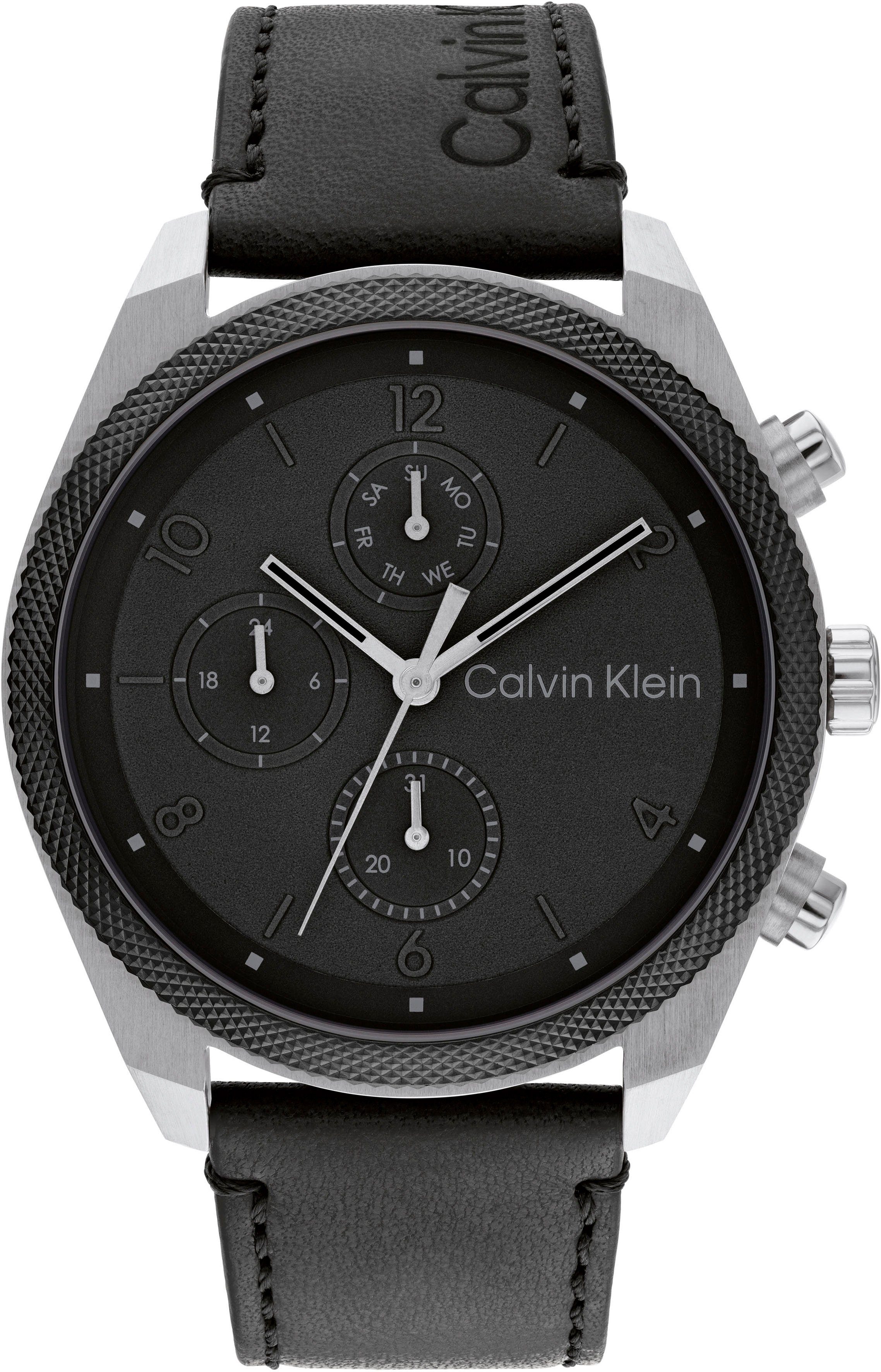 Calvin Klein Multifunktionsuhr ARCHITECTURAL, 25200364, Quarzuhr, Armbanduhr, Herrenuhr, Datum, IP-Beschichtung