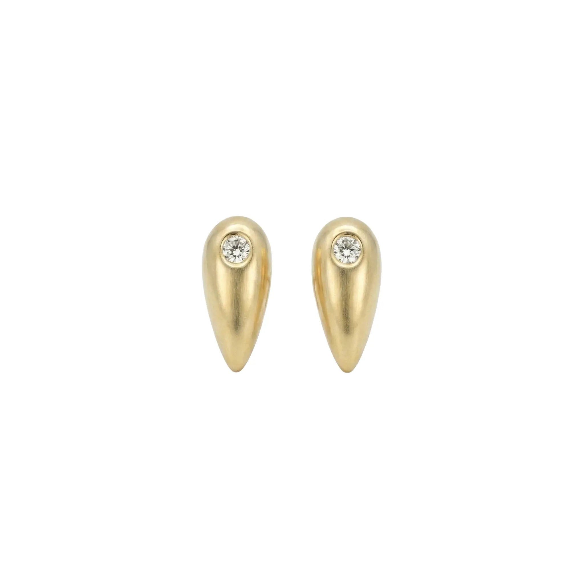 Suzan Gold Paar Ohrstecker 375 Echtgold Teardrop Glow Tropfen-Zirkonia