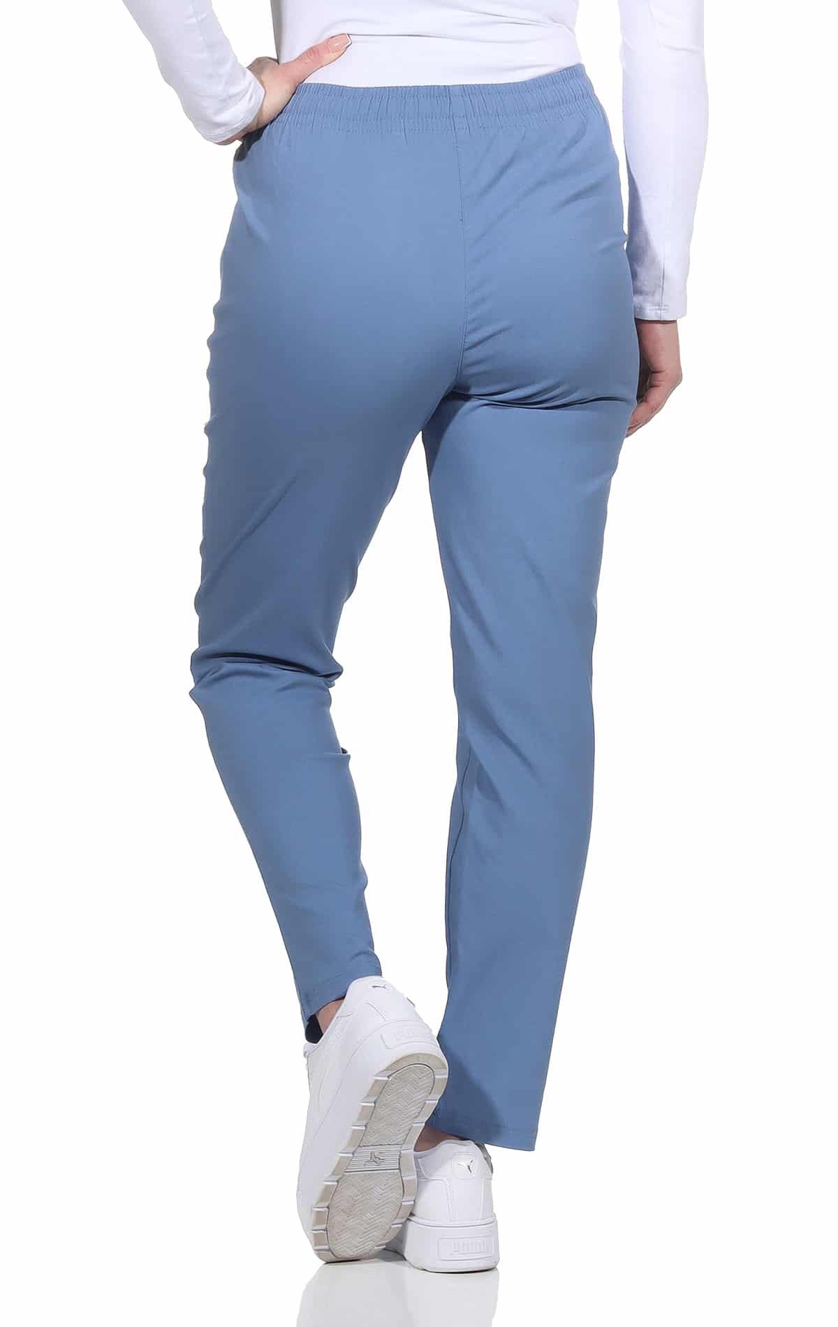 Alica Collection Chinohose Schlupfhose Damen Stretch Hose leichte Sommerhose - Kurzgröße mit Gummibund & Kordelzug, in großen Größen erhältlich