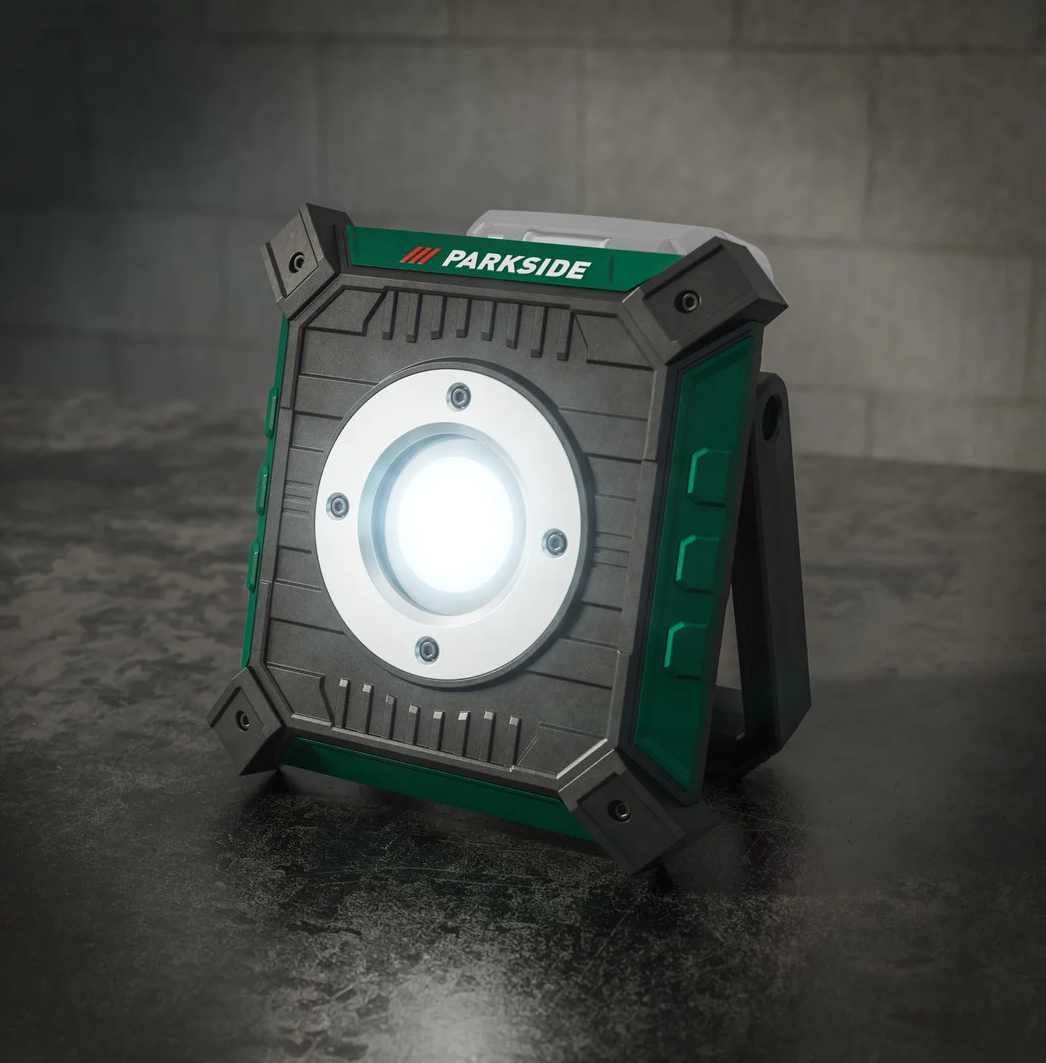 Parkside LED Baustrahler Akku-LED-Bauleuchte PBSTA 20-Li, 20 V, ohne Akku und Ladegerät