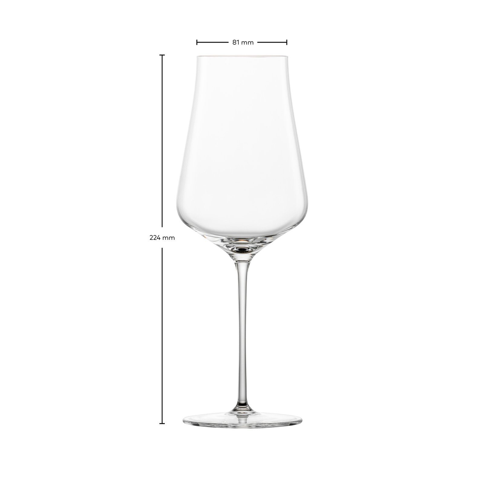 Zwiesel Glas Weißweinglas Duo Weißweingläser 381 ml 2er Set, 2-tlg., Glas