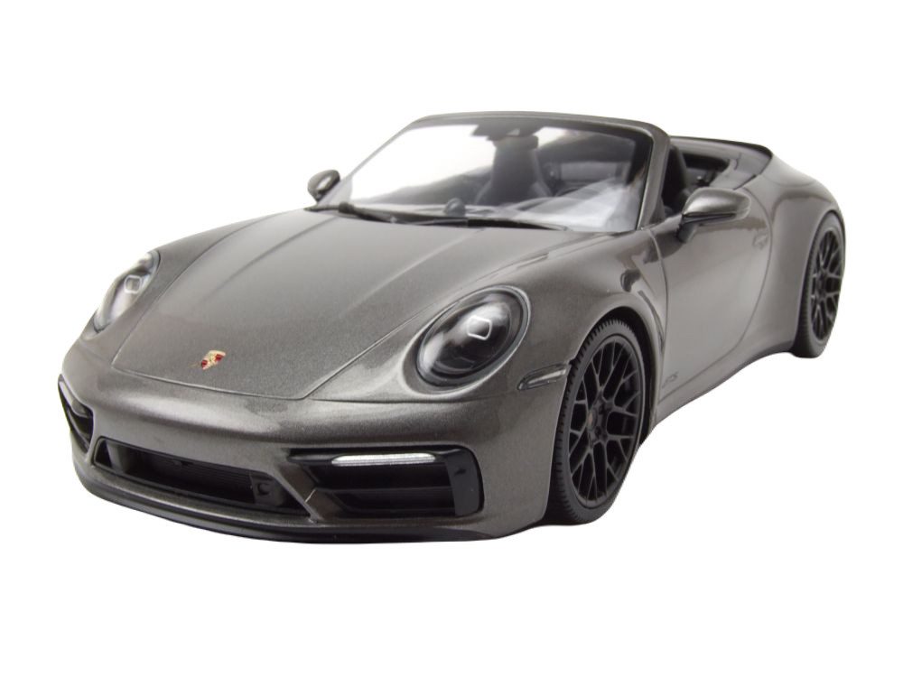 Modellauto Porsche 911 Carrera 4 GTS Cabrio 2020 grau metallic