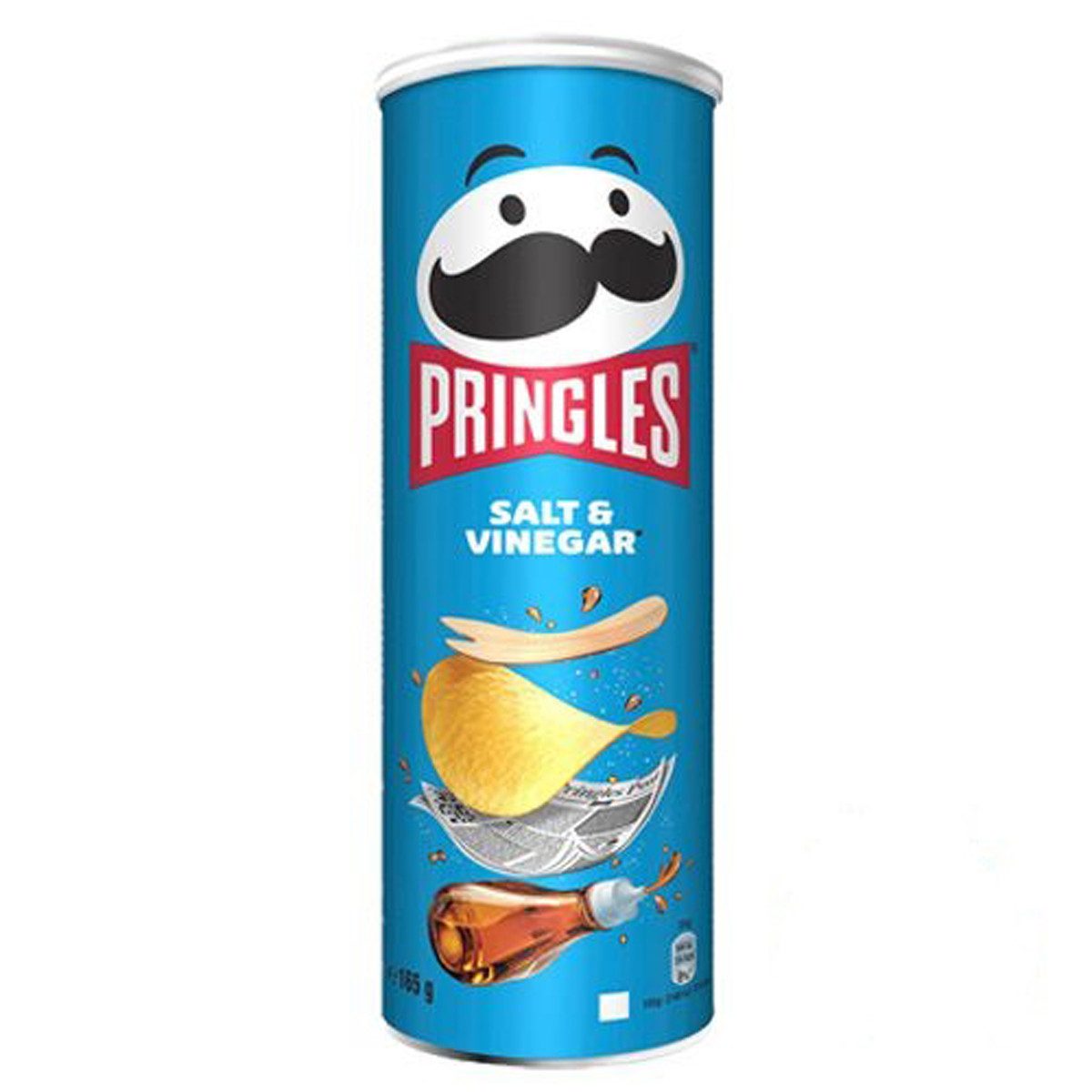 Pringles Knabberei, Pringles Salt Vinegar Stapelchips mit Salz und Essiggeschmack 160g